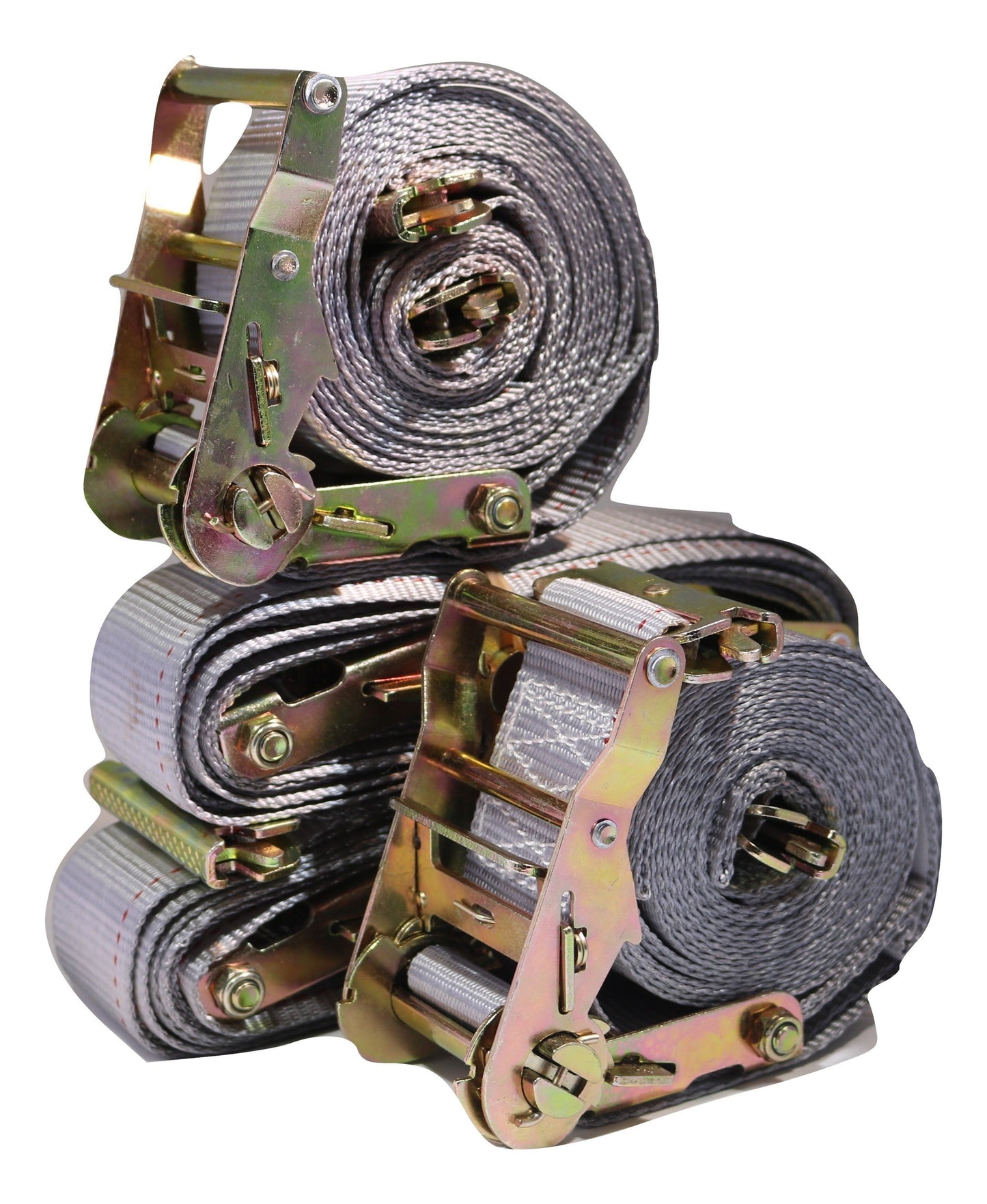 2" x 16 Ft Logistic Van Ratchet E-Track Straps w/ Spring E Fittings | 4 PACK