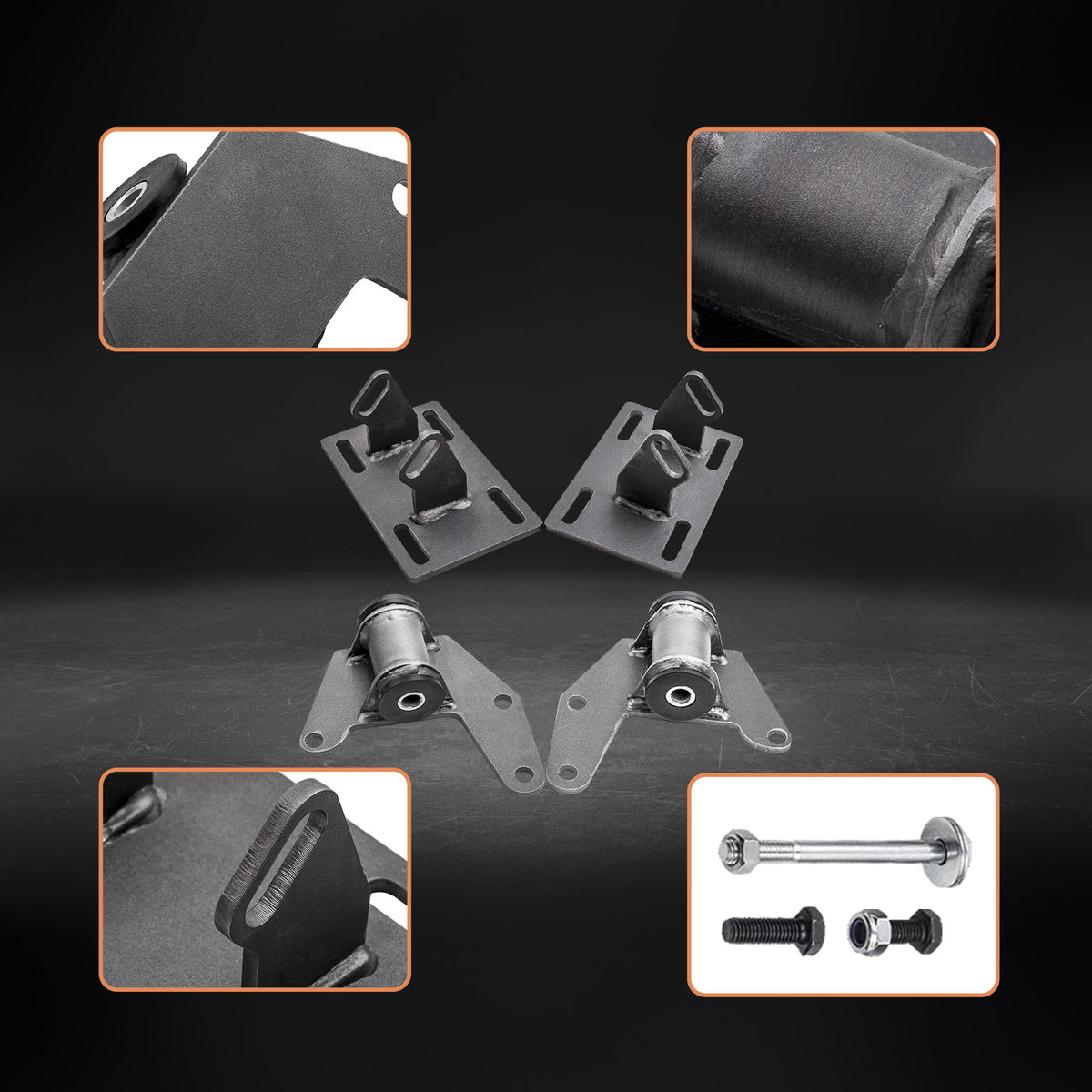 New Engine Mount Adapter Kit For 78-88 G-Body LS Swap compatible For Monte Carlo Compatible For Regal Cutlass