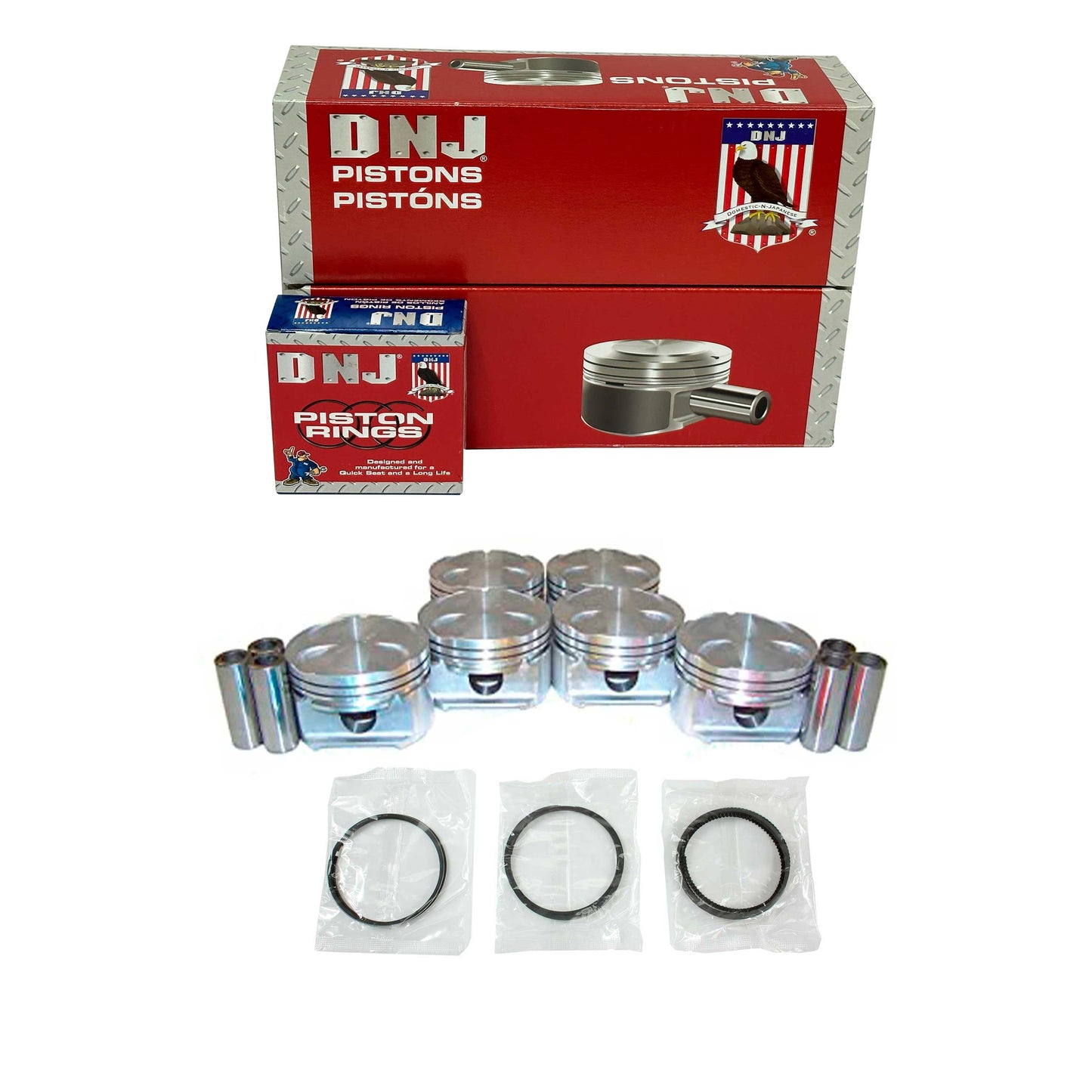 Piston and Ring Kit 1991-1997 Chevrolet 3.4L V6