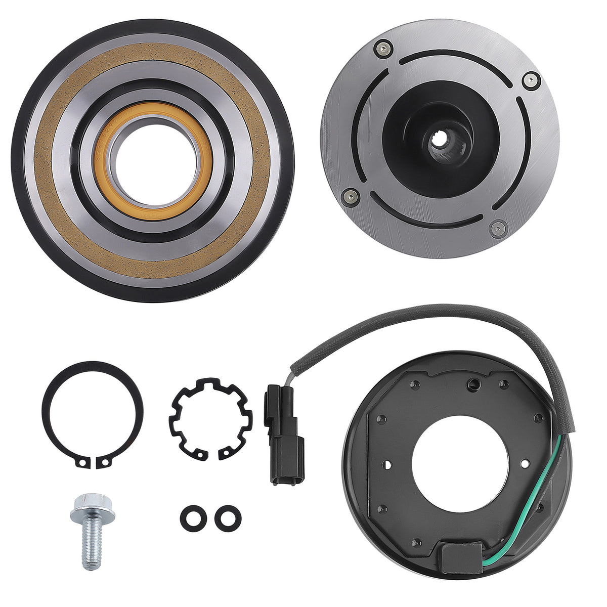 Compatible For AC Compressor Clutch Kit ForFord Police Interceptor 3.5 Liter 2013-2015 YCC358