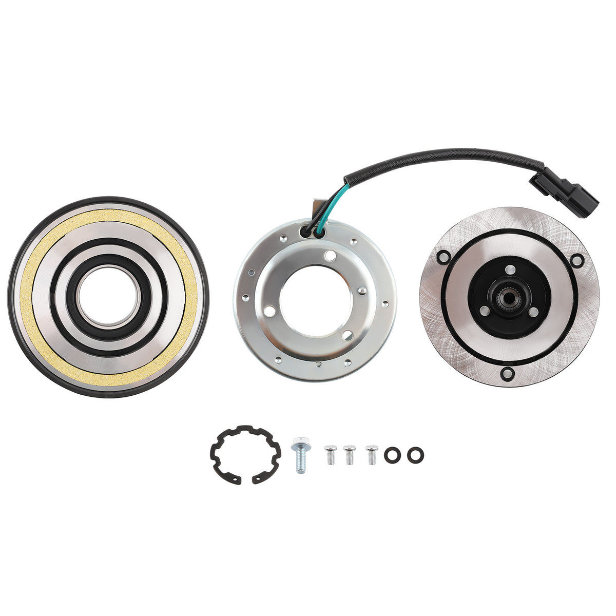 A/C Compressor Clutch Kit compatible For Ford Mustang 5.0 Liter 5.2 Liter Engine 2011-2022
