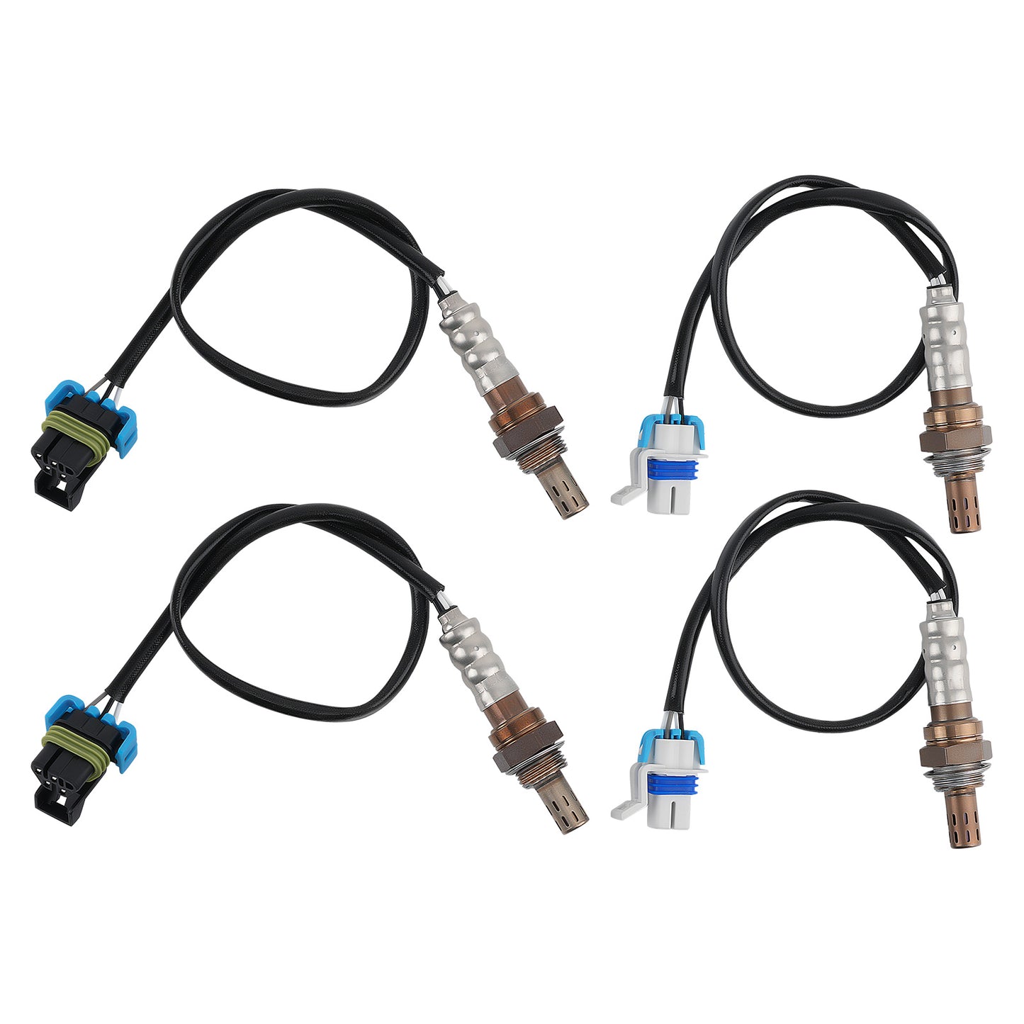 4PCS Up+Down Oxygen Sensor compatible For Cadillac Escalade ESV V8, 6.0L 2003-2006 234-4669