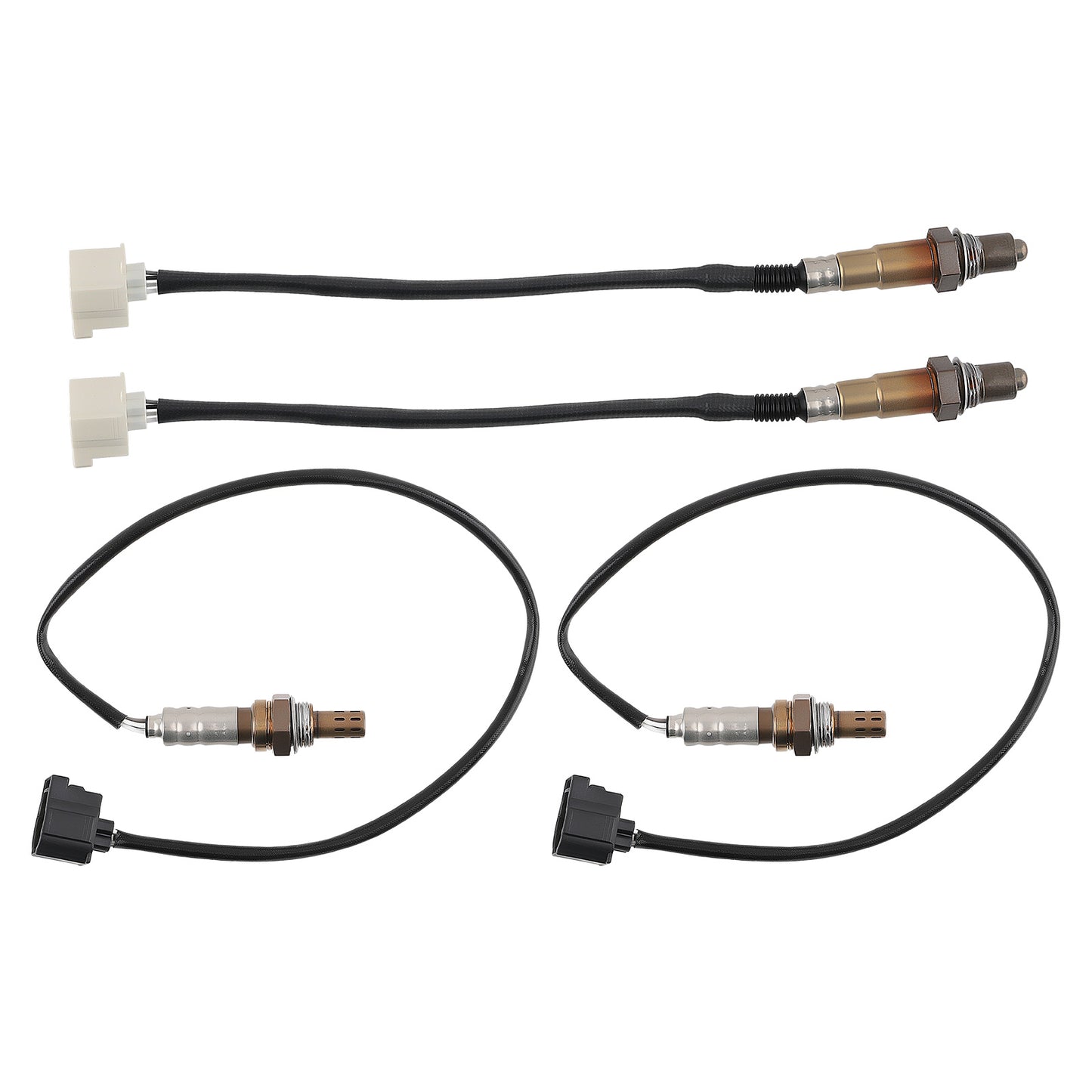 4pcs Up+Down Oxygen Sensor compatible For Chrysler 300 5.7L compatible For V8 2011-2012 234-4274 234-4545