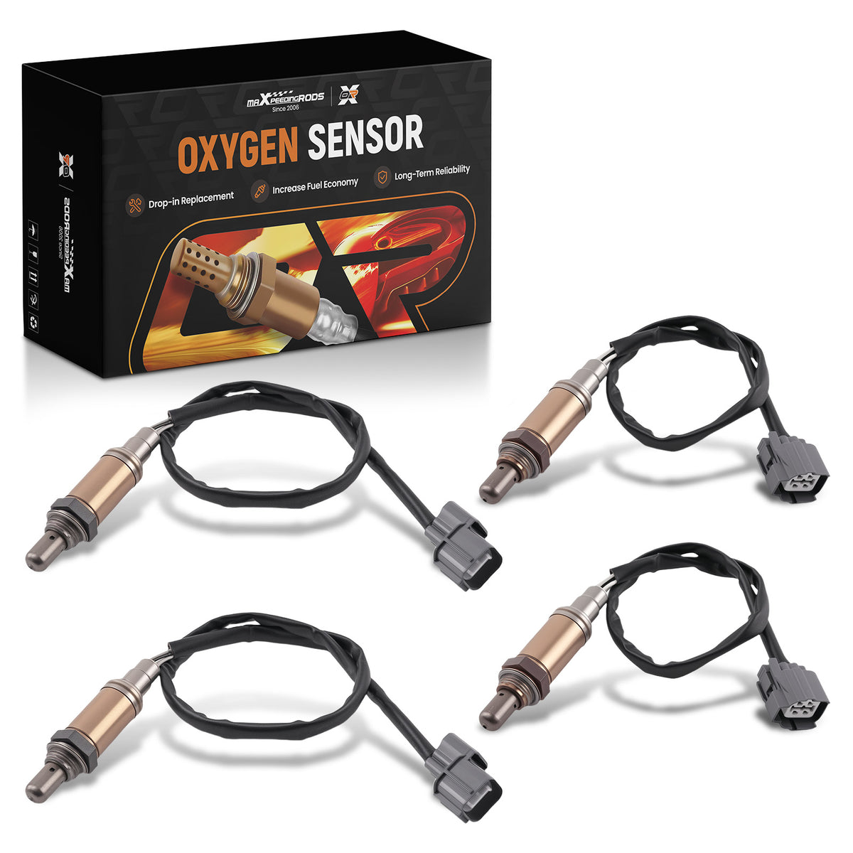 4Pcs Oxygen O2 Sensor Up DownFor compatible For Land Rover Discovery 4.0L 4.6L 1999-2004