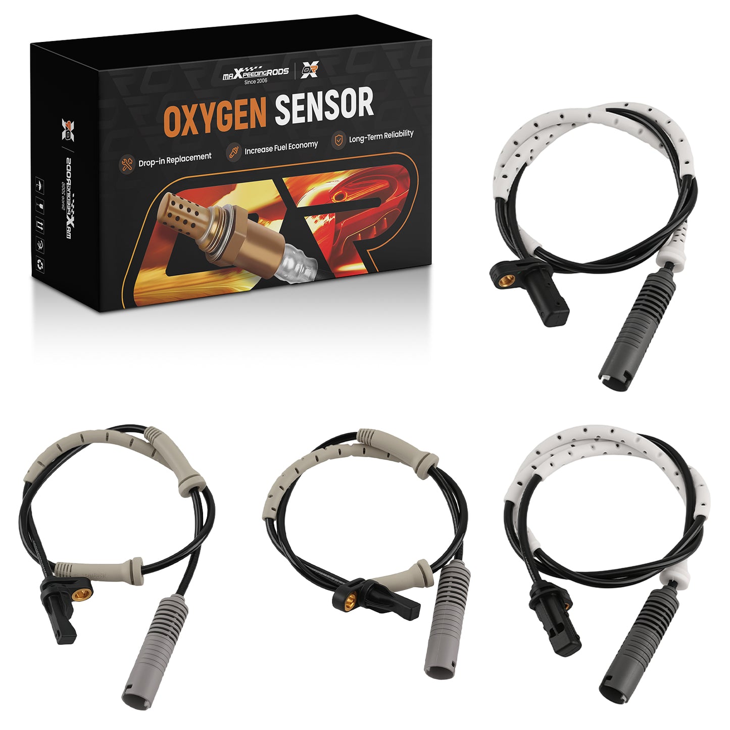 4X ABS Wheel Sensor Set compatible For BMW 328i 335i 335is 2.0 3.0 2006-2013 34526785022