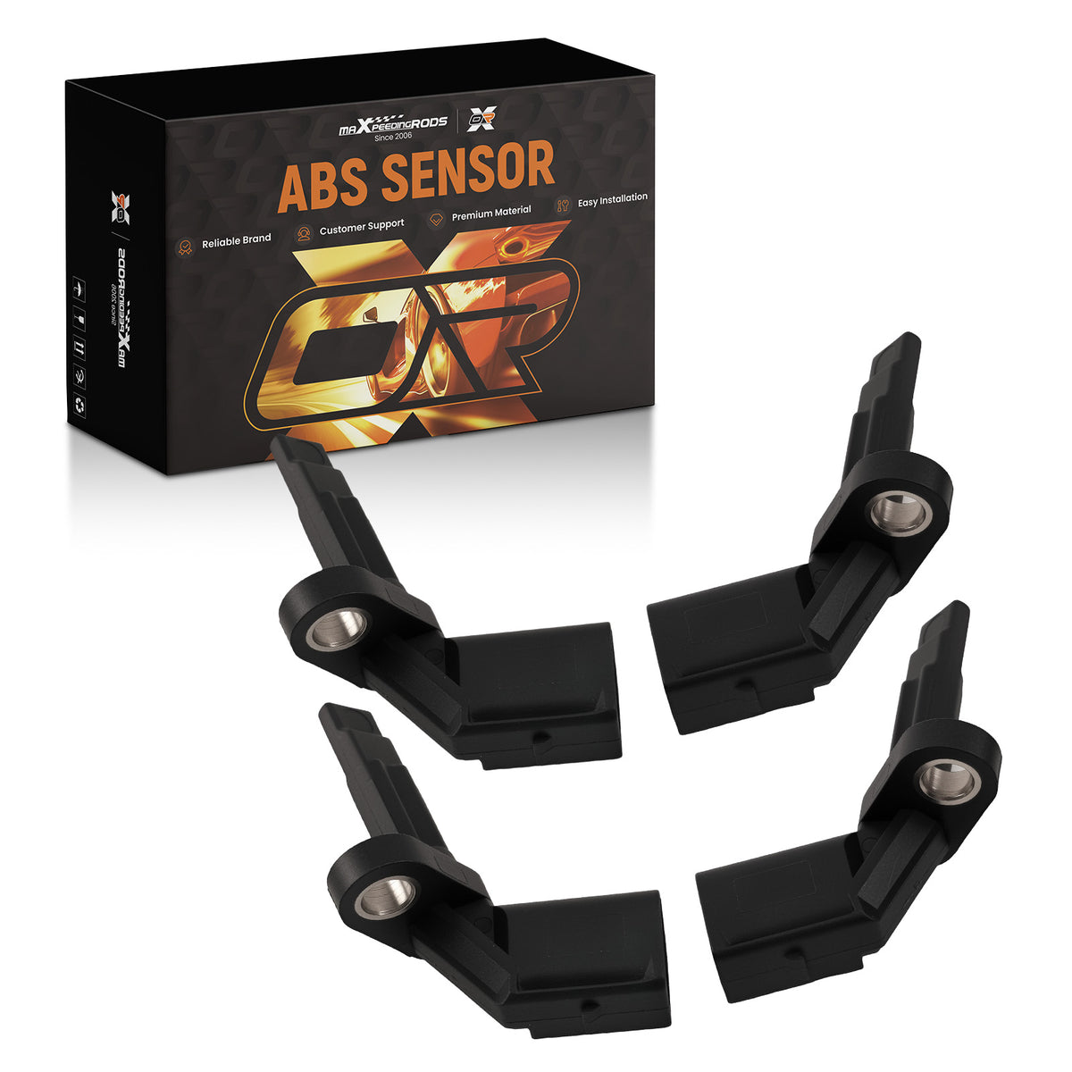 4X ABS Wheel Speed Sensor compatible for AUDI A4 A4 A5 A6 Quattro compatible for Volkswagen 2004-2018