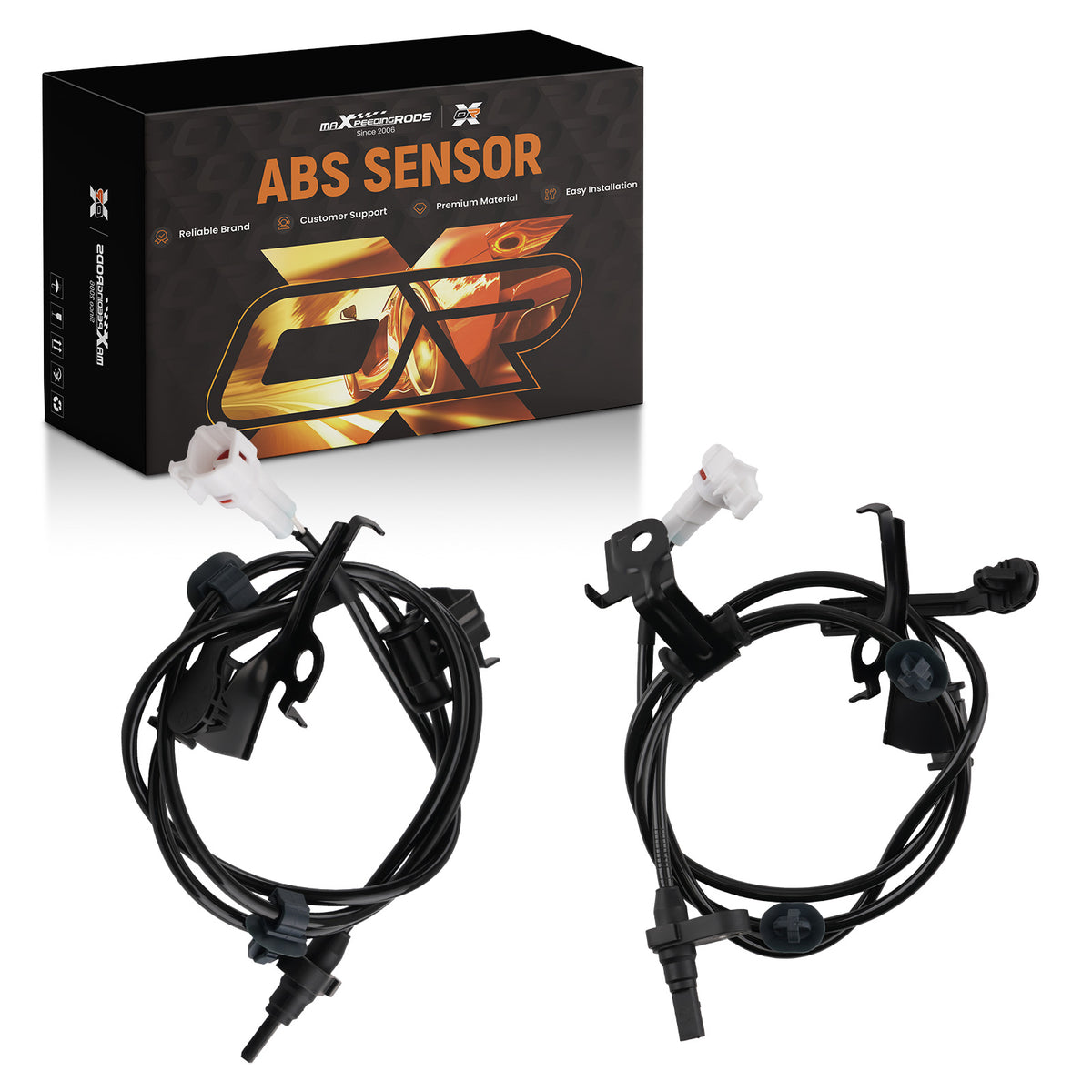 1Pair Front LHRH ABS Wheel Speed Sensor compatible for Toyota YARIS 2006-081 compatible for SCION XD 2008