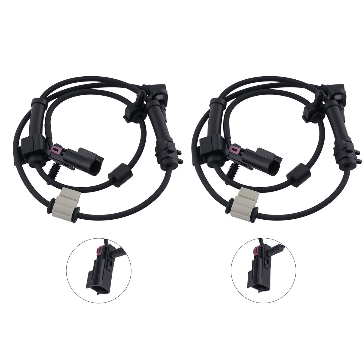 ABS Wheel Sensor Front compatible for Buick Rainier/Compatible for GMC Envoy/Compatible for Saab 9-7x 15158254 970282