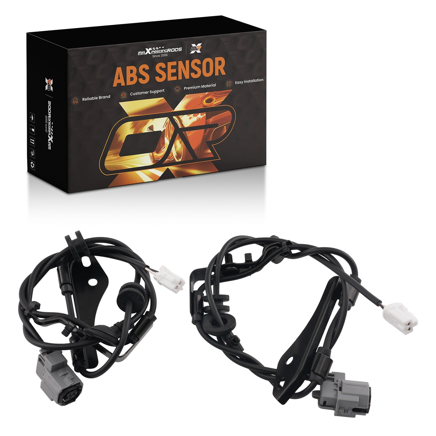 2PCS ABS Speed Sensor compatible For Toyota Prius/Prius V 2010-2017 Rear 89516-47070