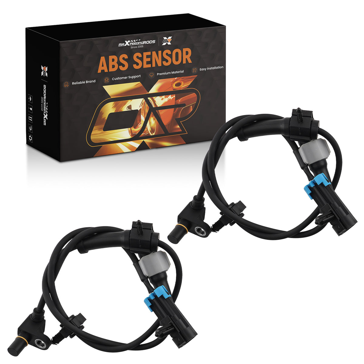 ABS Wheel Speed Sensor Front compatible for Chevrolet Silverado 1500 2004 V8 4.8L 15716191