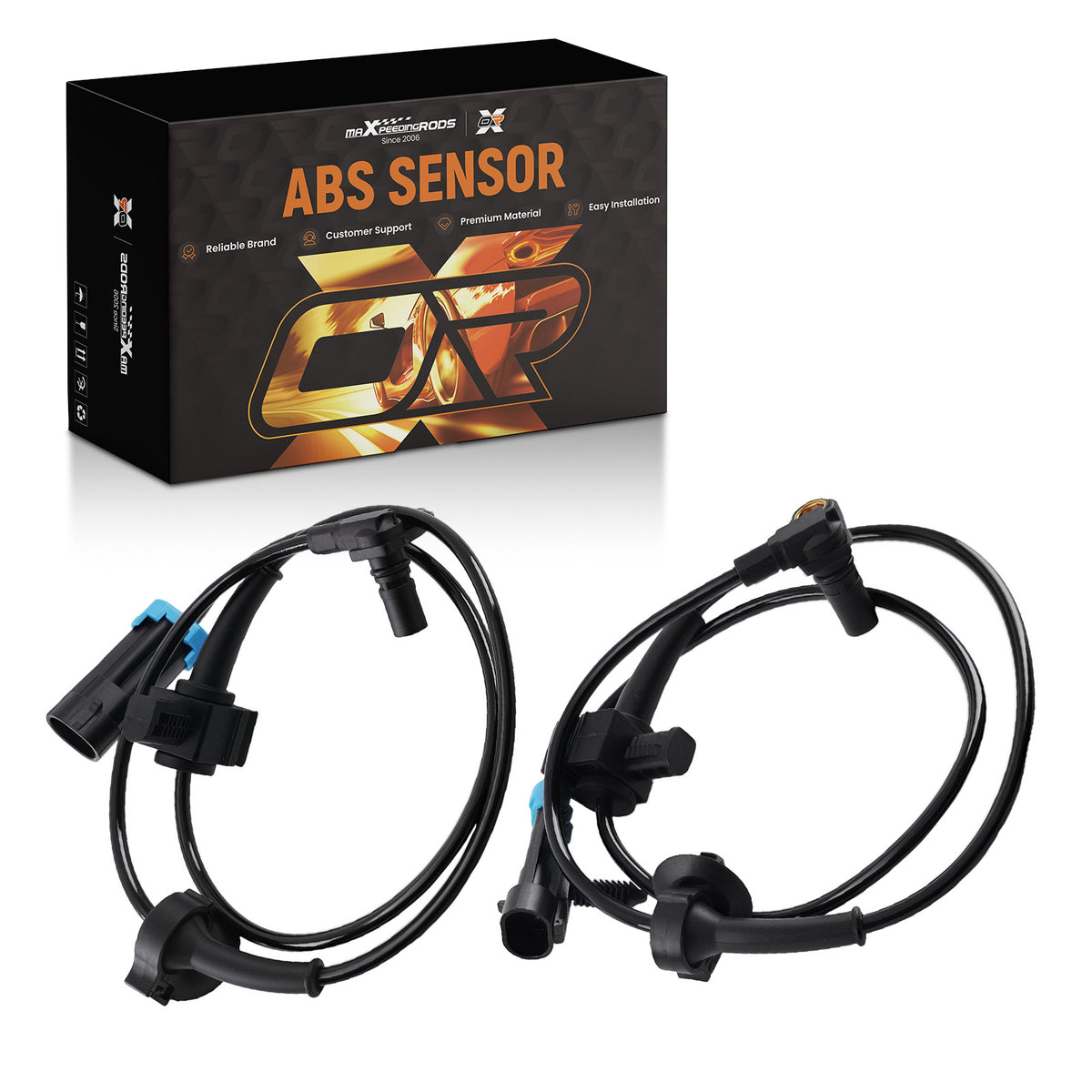 2Pcs ABS Wheel Speed Sensor compatible for Chevrolet Tahoe Suburban 07-12 Rear Left Right