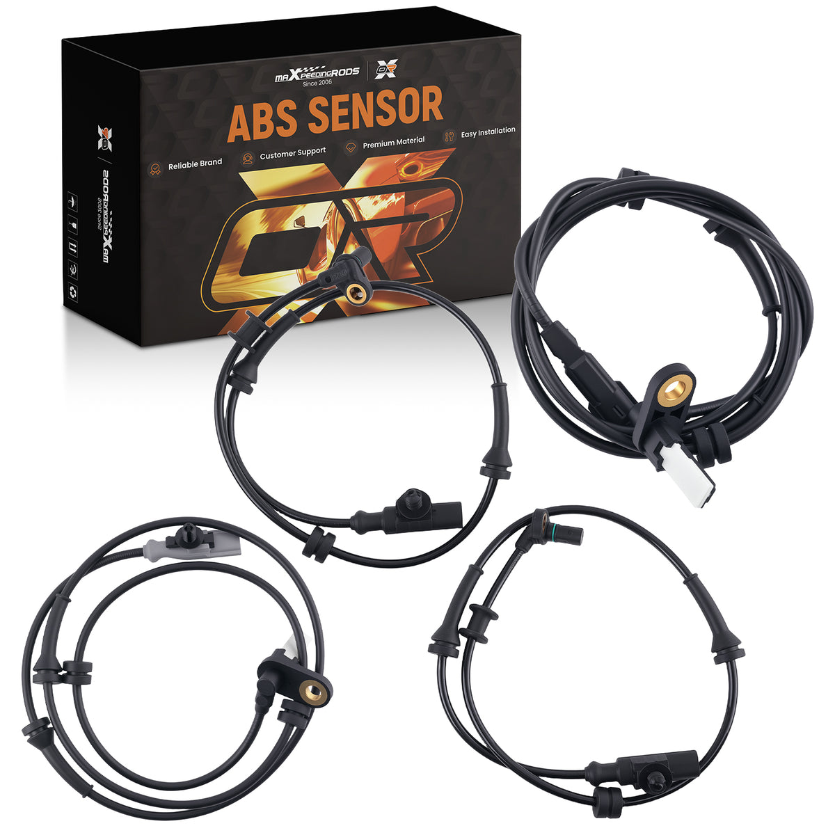 4PCS ABS Wheel Speed Sensor compatible For NISSAN TITAN 2012-2015 479109FF0A 47901-9FF1A