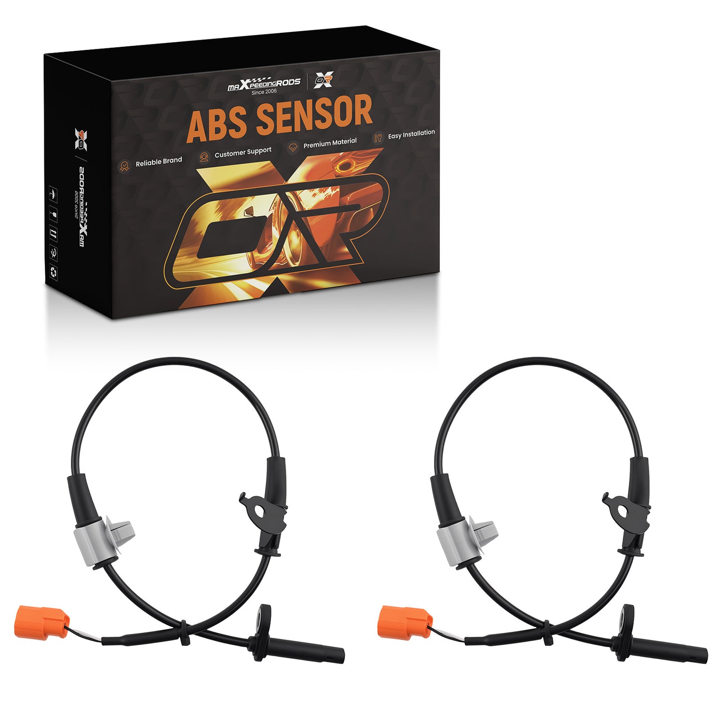 2PC ABS Wheel Speed Sensor Rear Left Right compatible For Acura TSX 2004-2008 57470SEA013