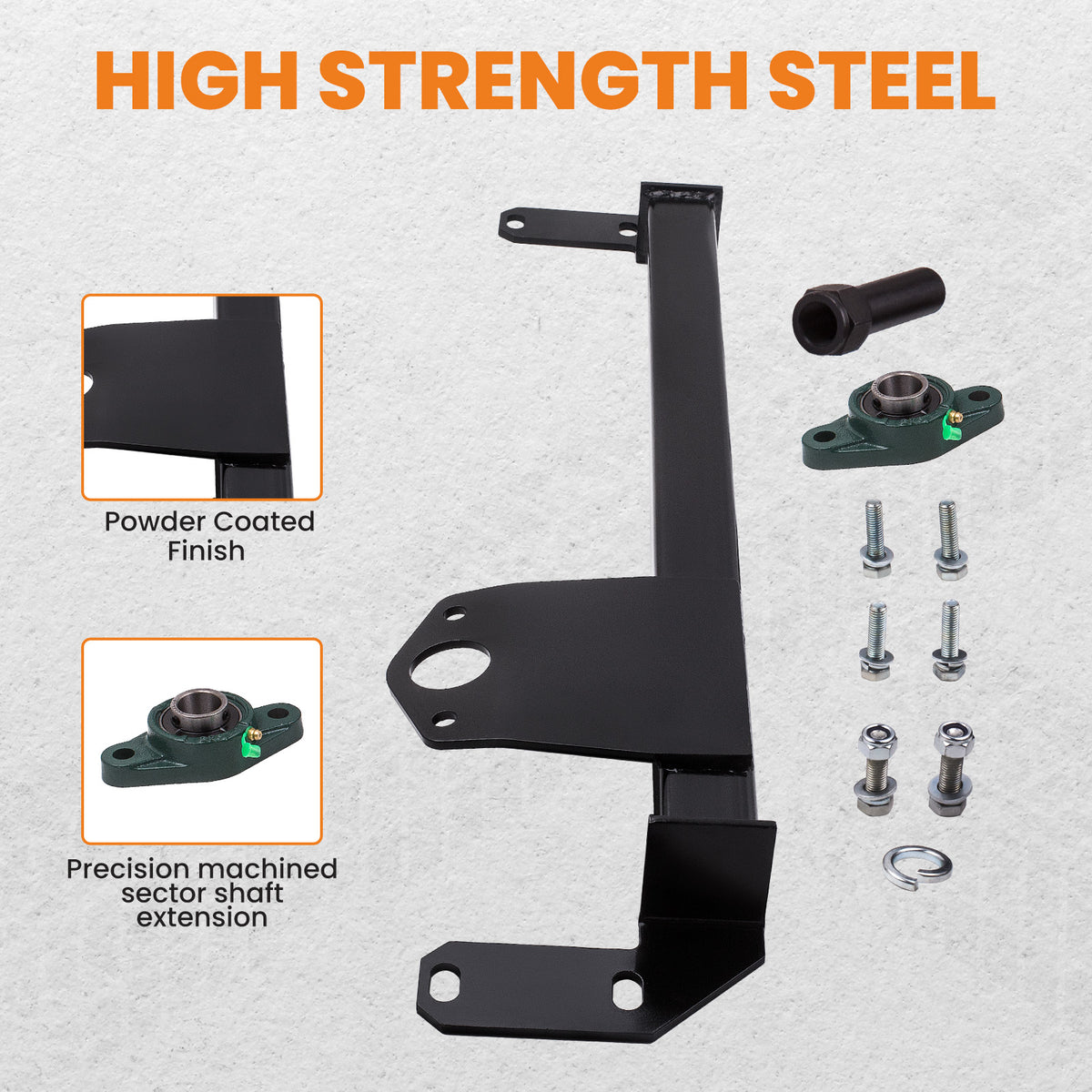 Steering Stabilizer Bar GearBox 5.9L 6.7L compatible For Dodge Ram 2003 1500 2500 3500 4WD