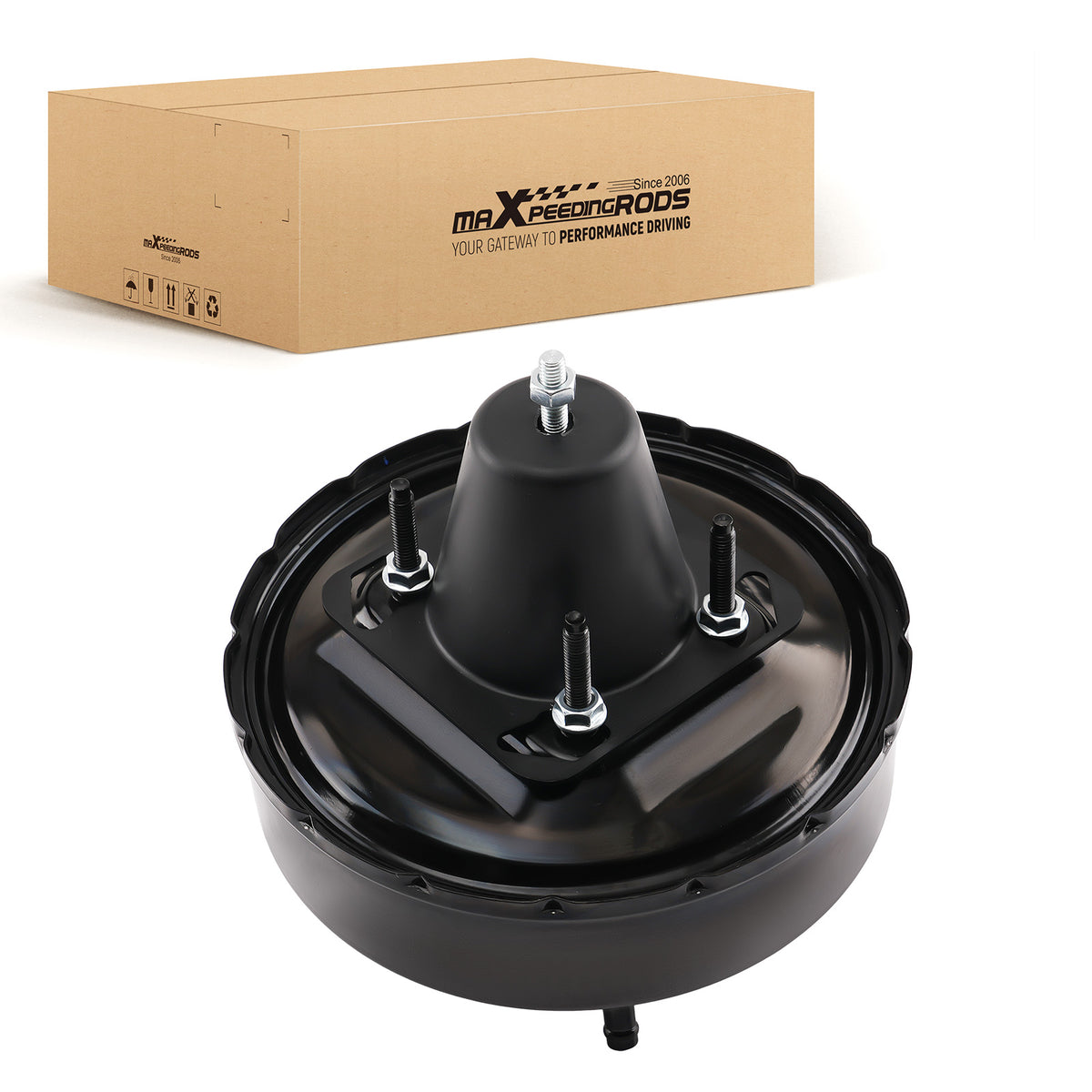 Vacuum Power Brake Booster Assembly compatible For Honda Civic 1.5L 1.6L 88-95 46400SH3A02