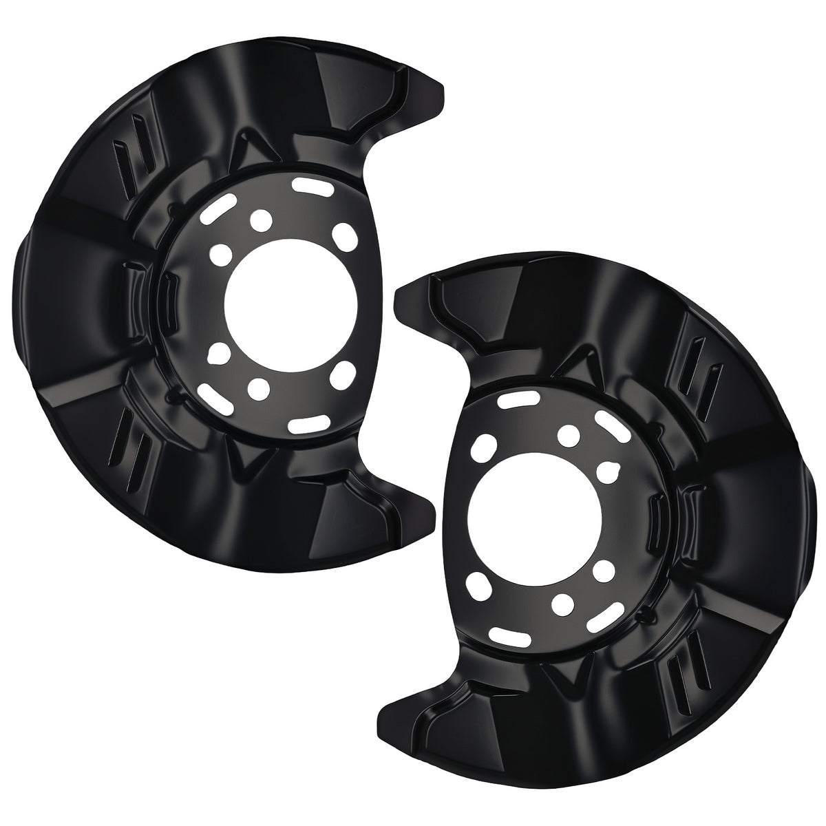 Front Brake Dust Shield Set compatible For Subaru Legacy 2005-2014 26290AG03A Black