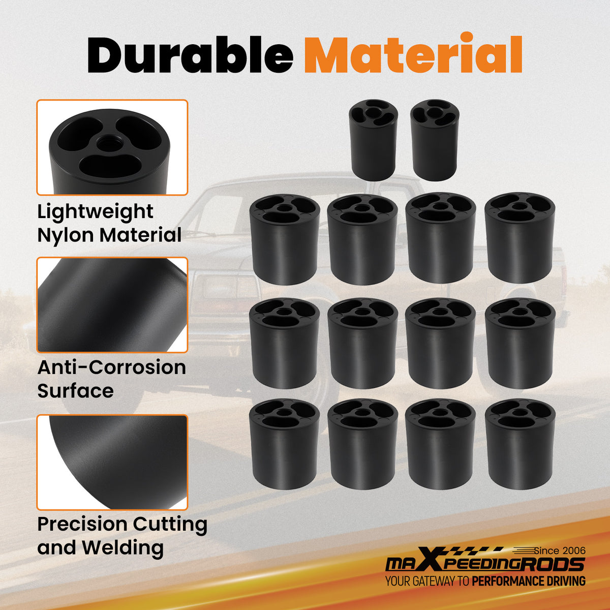 3 Inch Body Kit compatible For Ford F150/F250/F350 1992-1997 2WD 4WD Lift w/Hardware