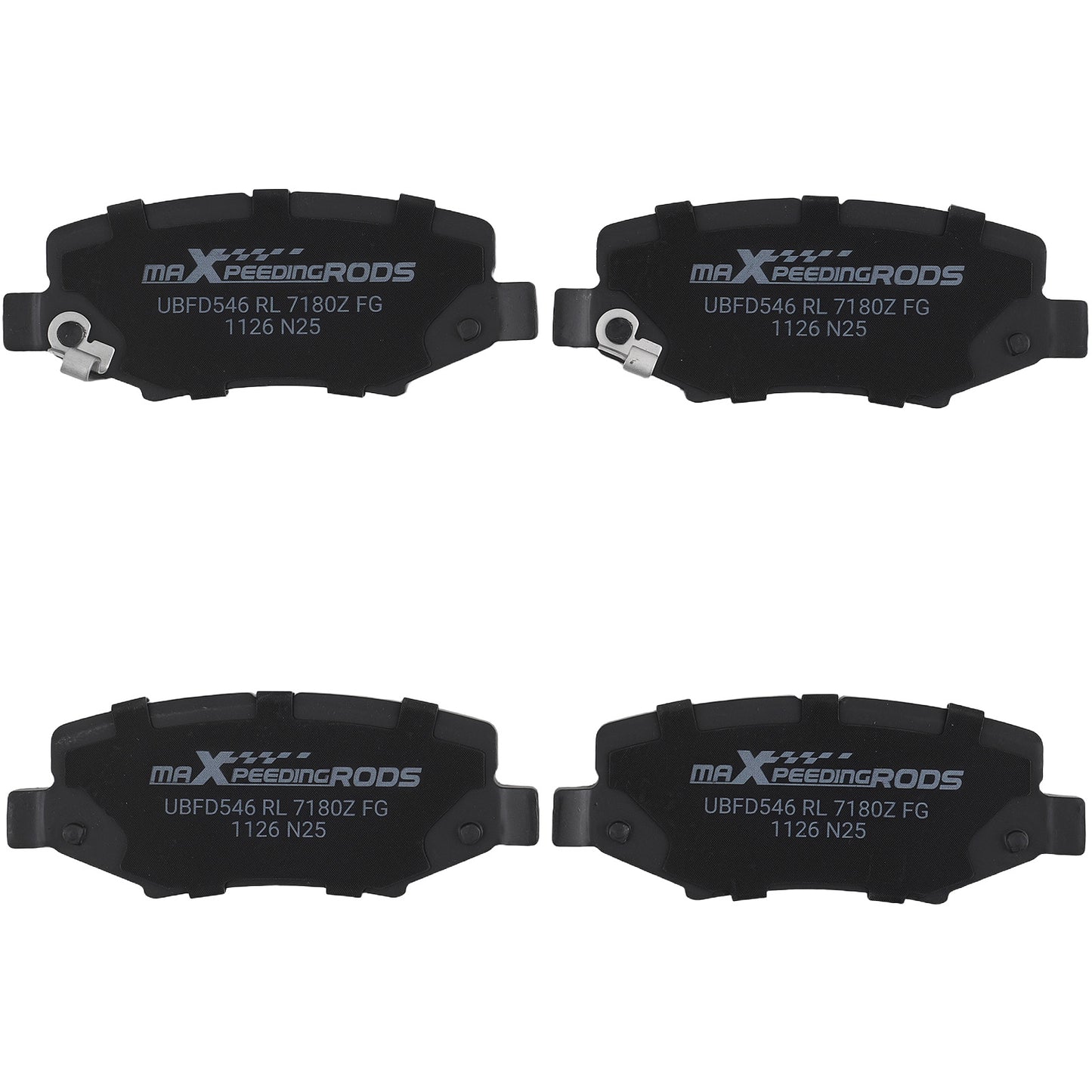 8Pcs Front Rear Brake Pads compatible For Dodge Nitro 2007-2012 compatible For Jeep Wrangler 2007-2017