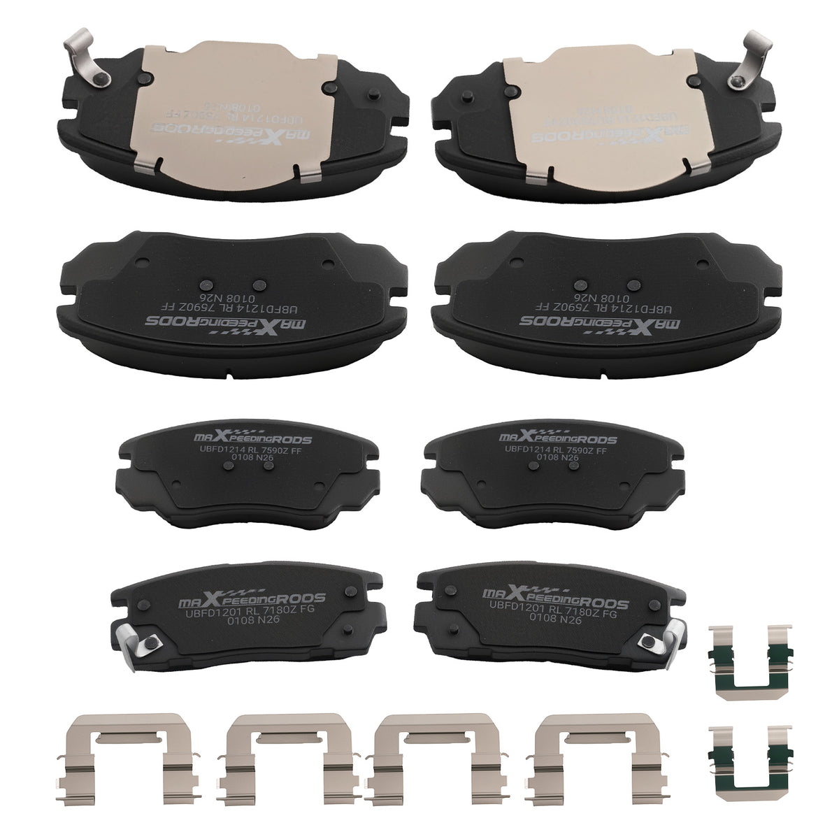 Front Rear Ceramic Brake Pads Set compatible For Chevrolet Equinox GMC Terrain 2010-2017