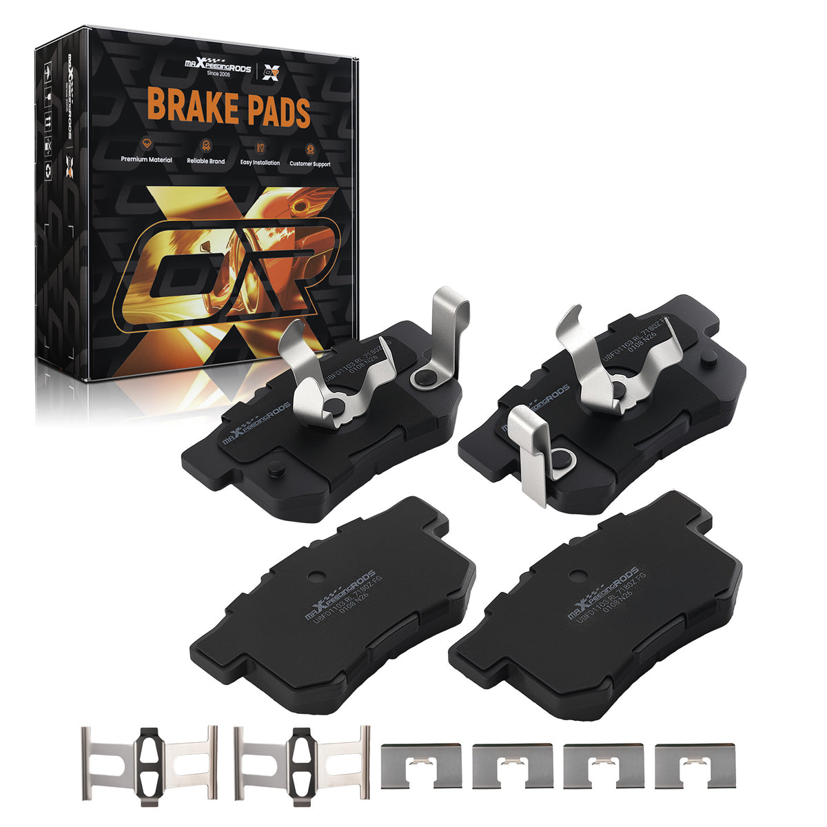 Rear Ceramic Brake Pads Set compatible For Acura RDX 2010-2018 compatible For Honda CR-V 2005-2016 P1086