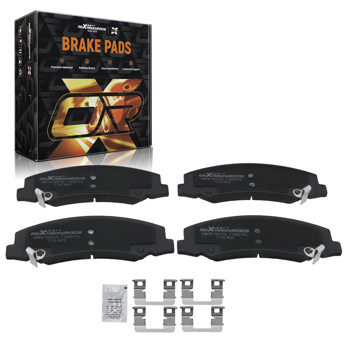Front Ceramic Brake Pads Set compatible For Buick Allure compatible For LaCrosse 2008-2009/Lucerne 2006-11