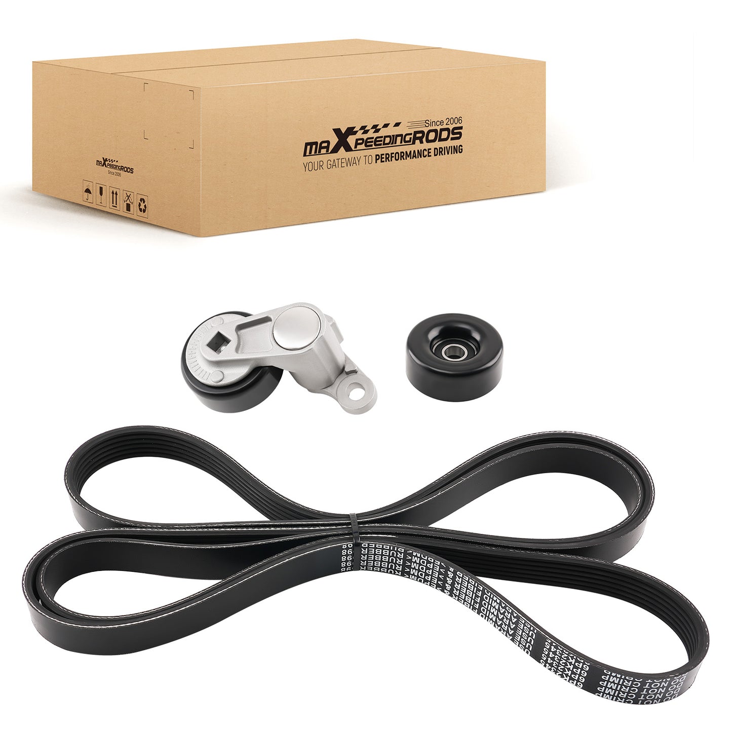 Belt Tensioner Kit compatible For Chevy 1500 250 3500 compatible For Cadillac Escalade 02-06 12580196