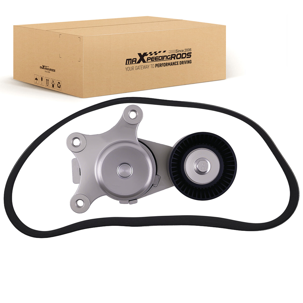 Belt Drive Component Kit compatible For Ford Edge/Explorer 3.5L 2012-2018 6PK1139