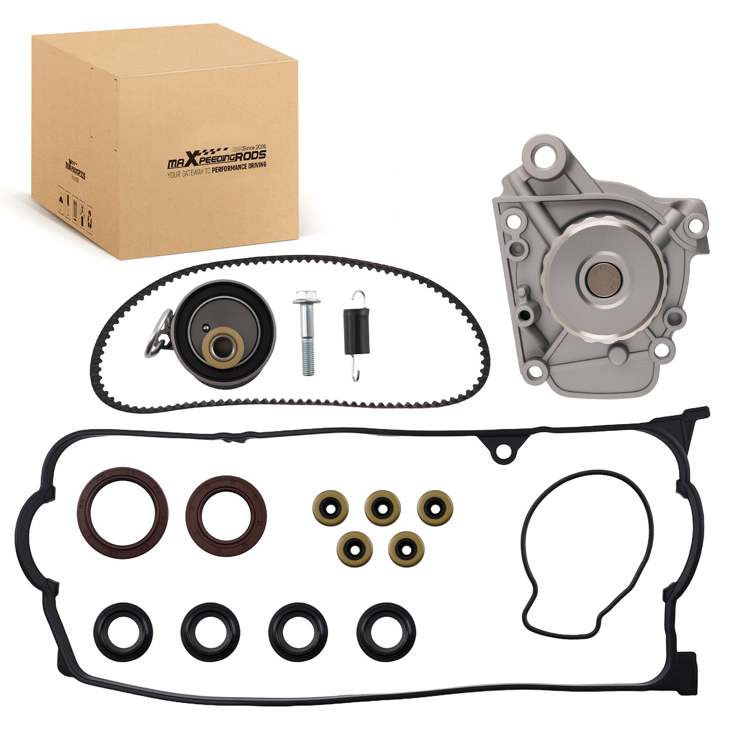 Timing Belt Kit w/ Water Pump For 01-05 compatible For Honda Civic 1.7L D17A1 D17A2 D17A6 D17A7