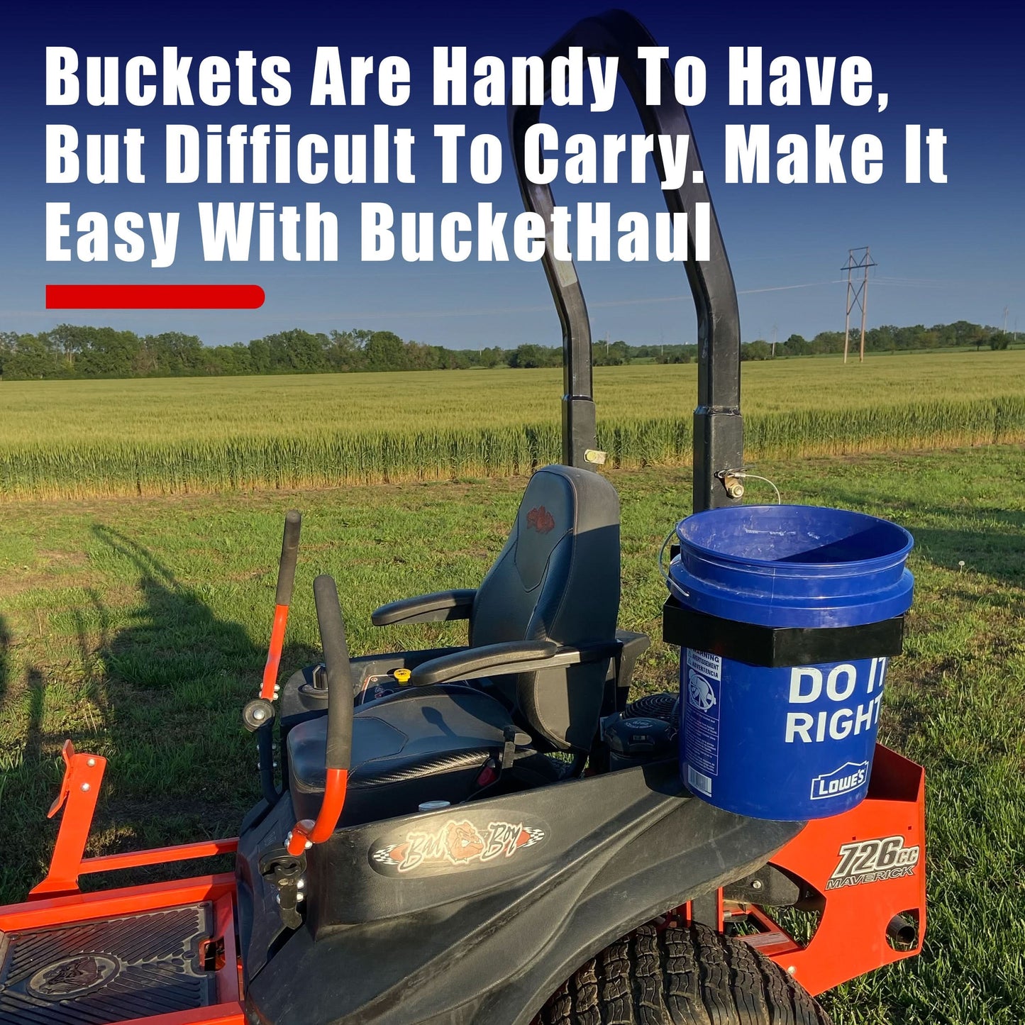 BucketHaul Fixed Mount for Tubing and ROPS