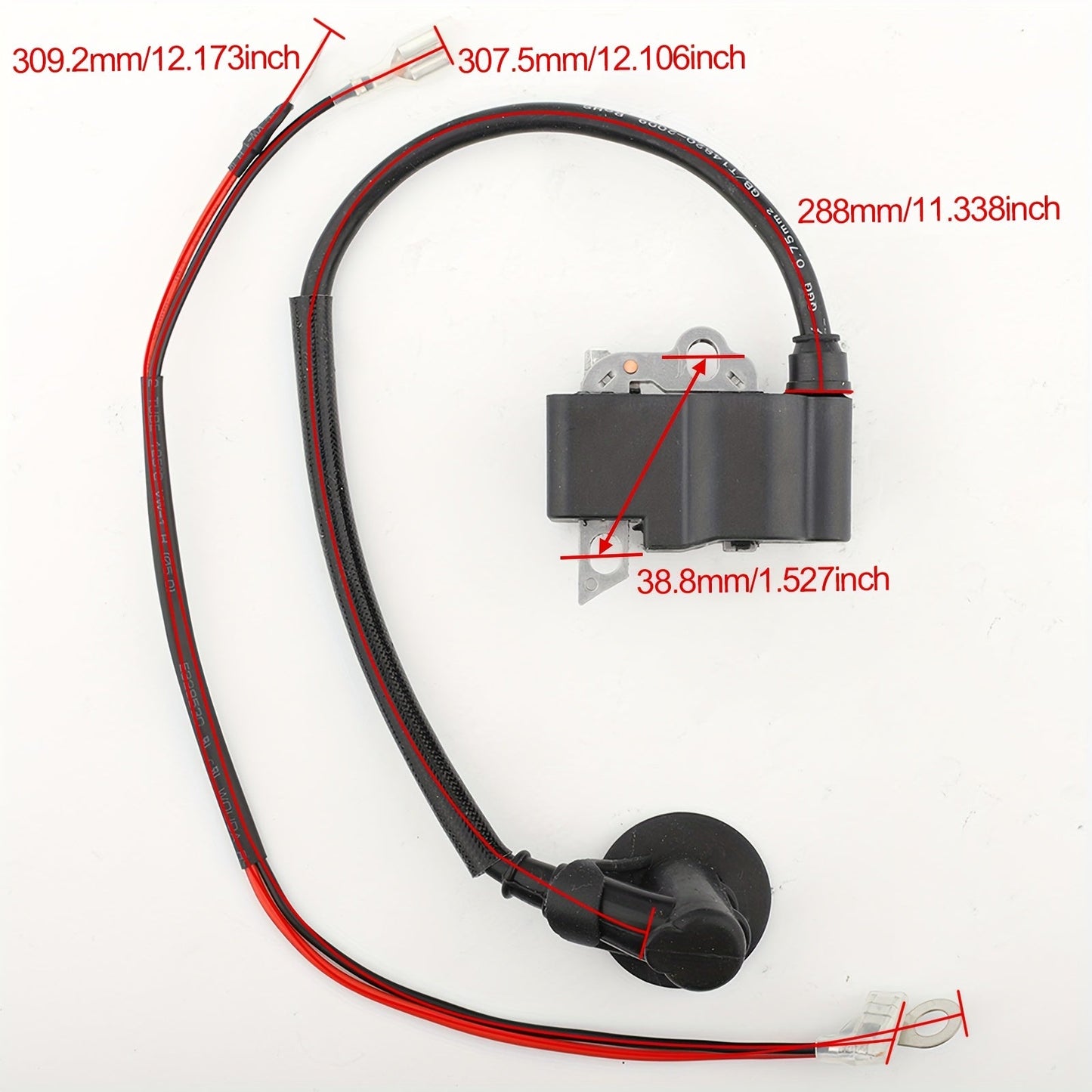 400 1301 Ignition Coil - High-Performance Replacement for Stihl TS 410 A, TS 410 AZ, TS 410, TS 410 Z, TS 420 A, TS 420 Z Disc Cutters - Reliable Ignition, Efficient Fuel Consumption, and Smooth Engine Operation