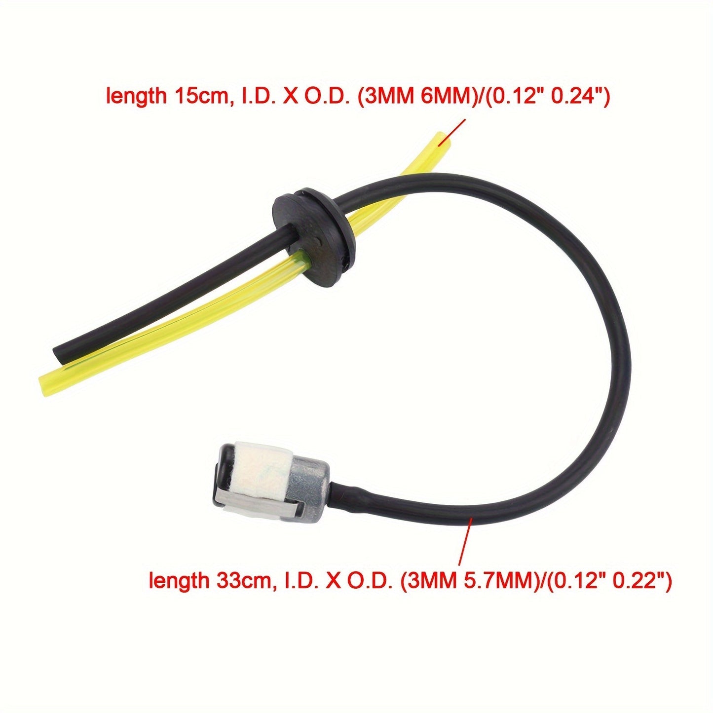 5 PACK Hipa 597967304 Fuel Line for STIHL FS83 FC83 FS73 FC73 HT7 Red Max EBZ6500 EBZ6500RH HBZ2610 Leaf Blower Brush Cutter