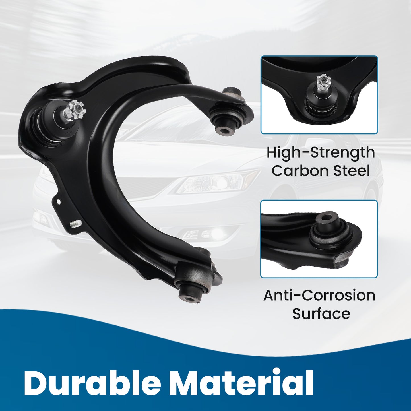 Front Upper Control Arm with Ball Joint compatible for Acura Tsx 2004 - 2008 Passenger Side