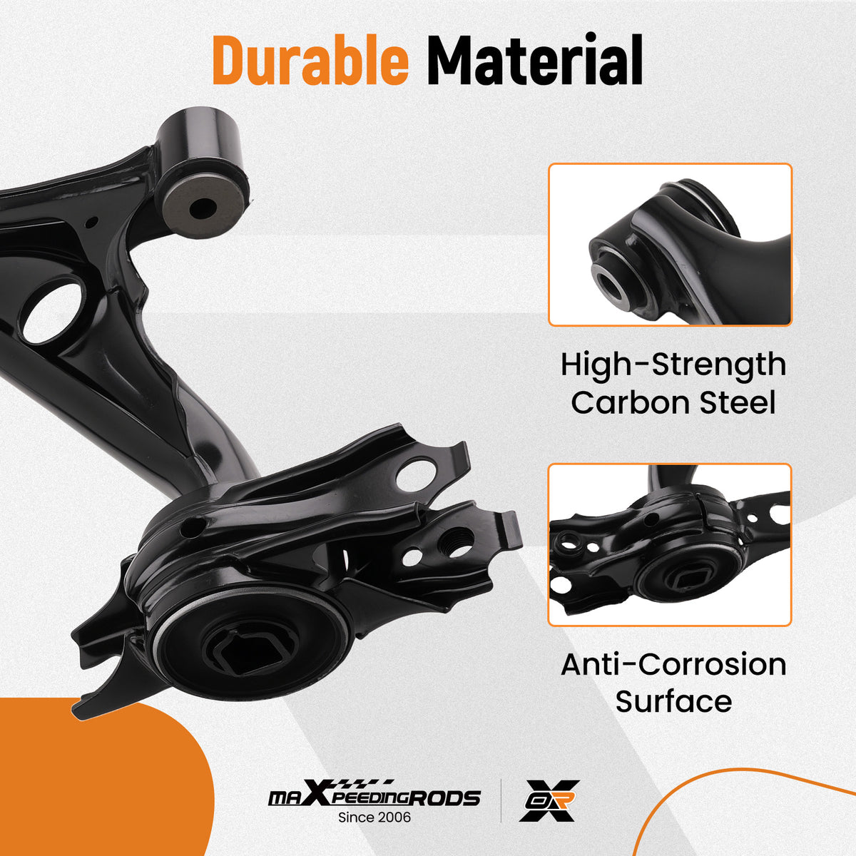 2pcs Front Lower Control Arms w/Ball Joint For 2016 2017 2018-2021 compatible For Honda Civic