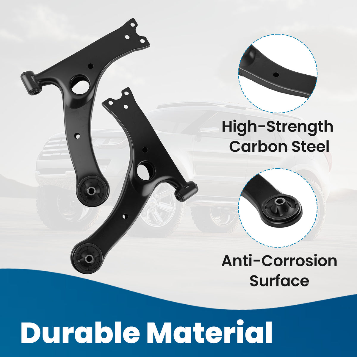 Front Lower Control Arms Tie Rods Sway Bar Links For 09-13 compatible For Toyota Corolla Matrix