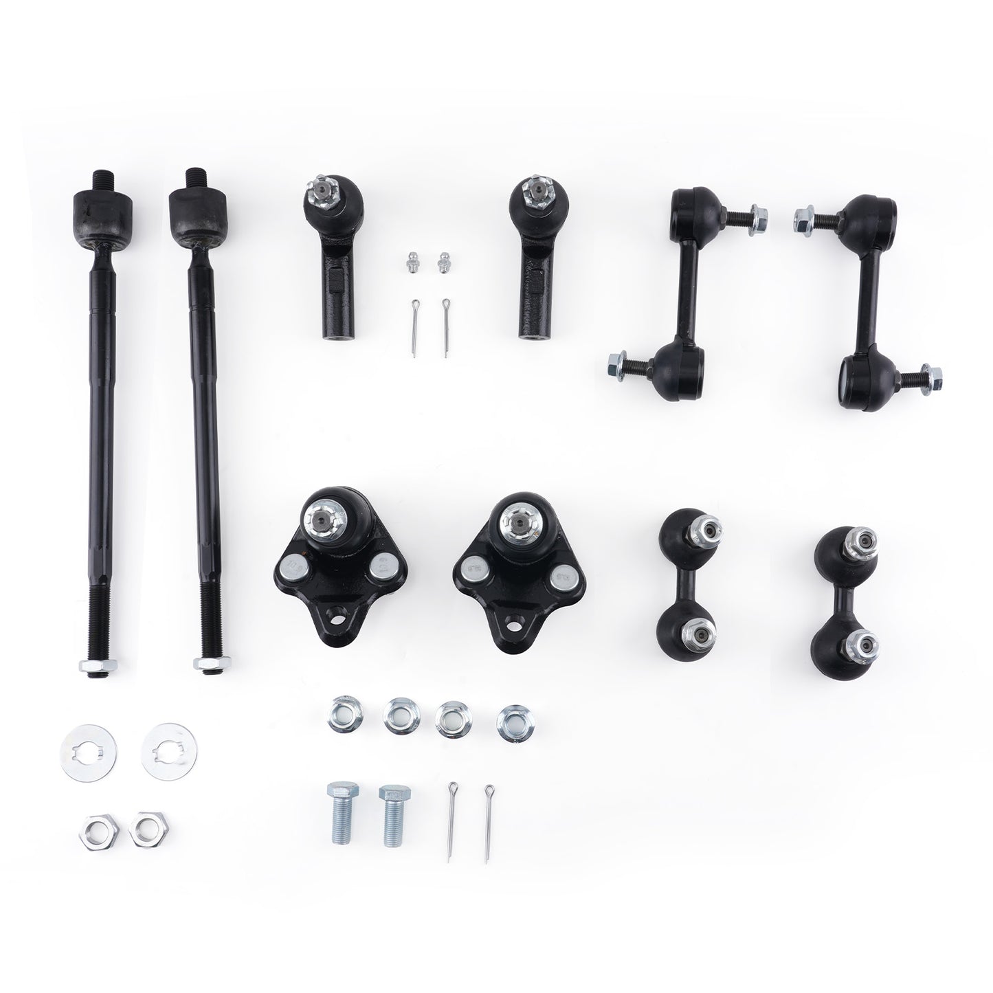 Front Tie Rod End Sway Bar Link Ball Joint compatible For Toyota Corolla 1996-2002 10PCS