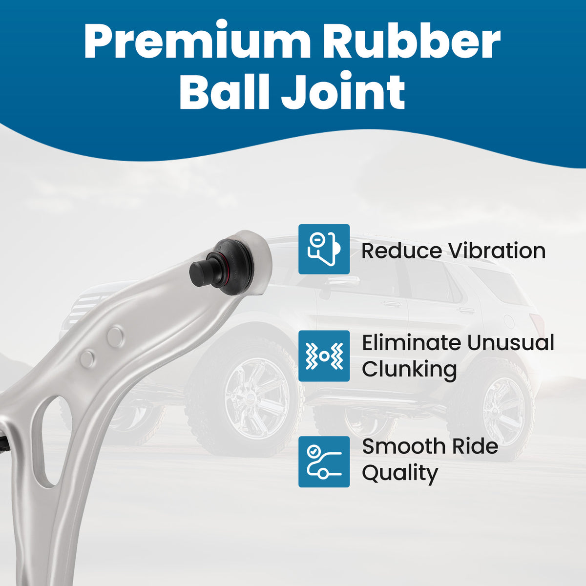 Lower Control Arm Assembly Right Front compatible For Ford Focus C-Max 2012-18 CMS401101