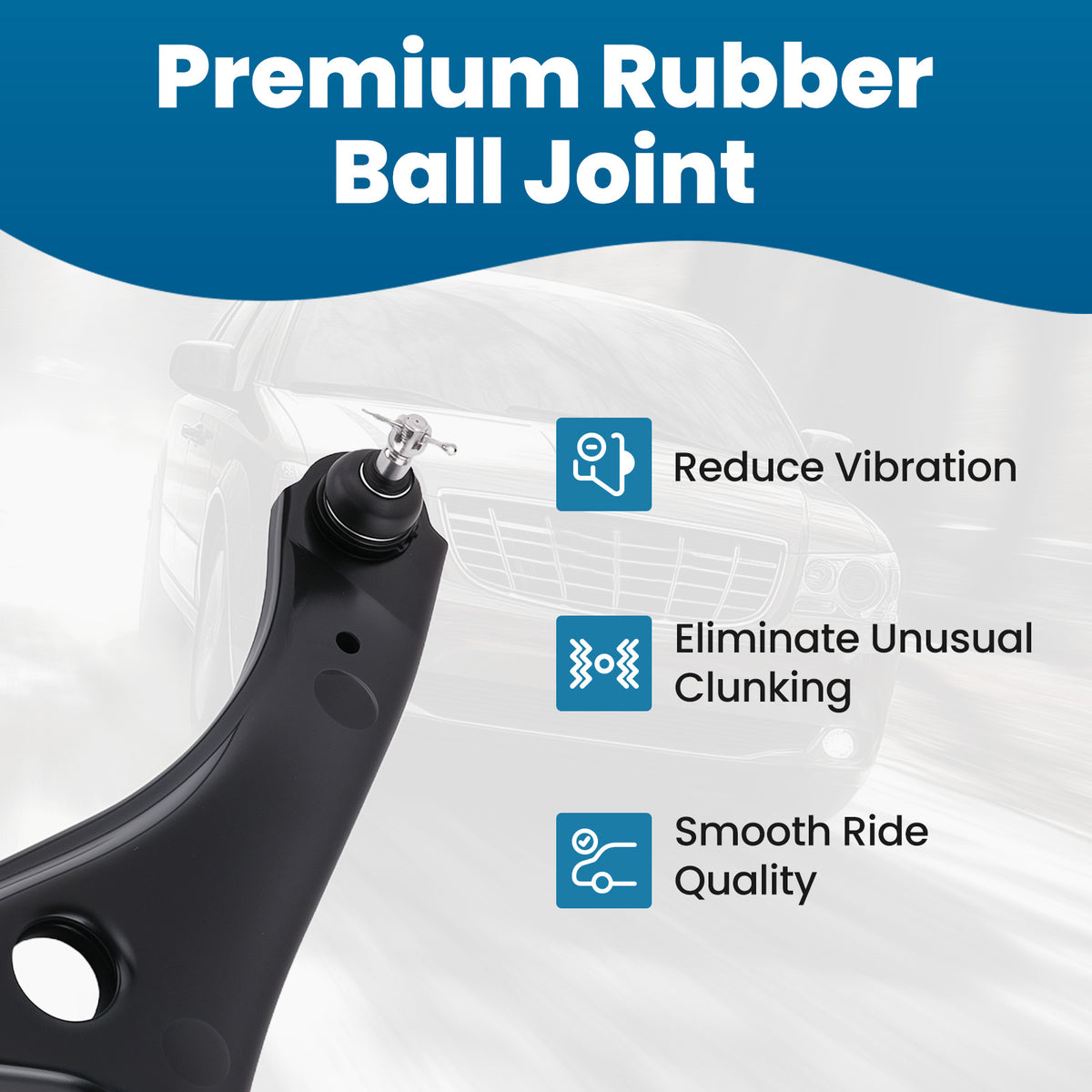 Front Lower Control Arm + Ball Joint + Sway Bar For Grand Caravan TownCountry