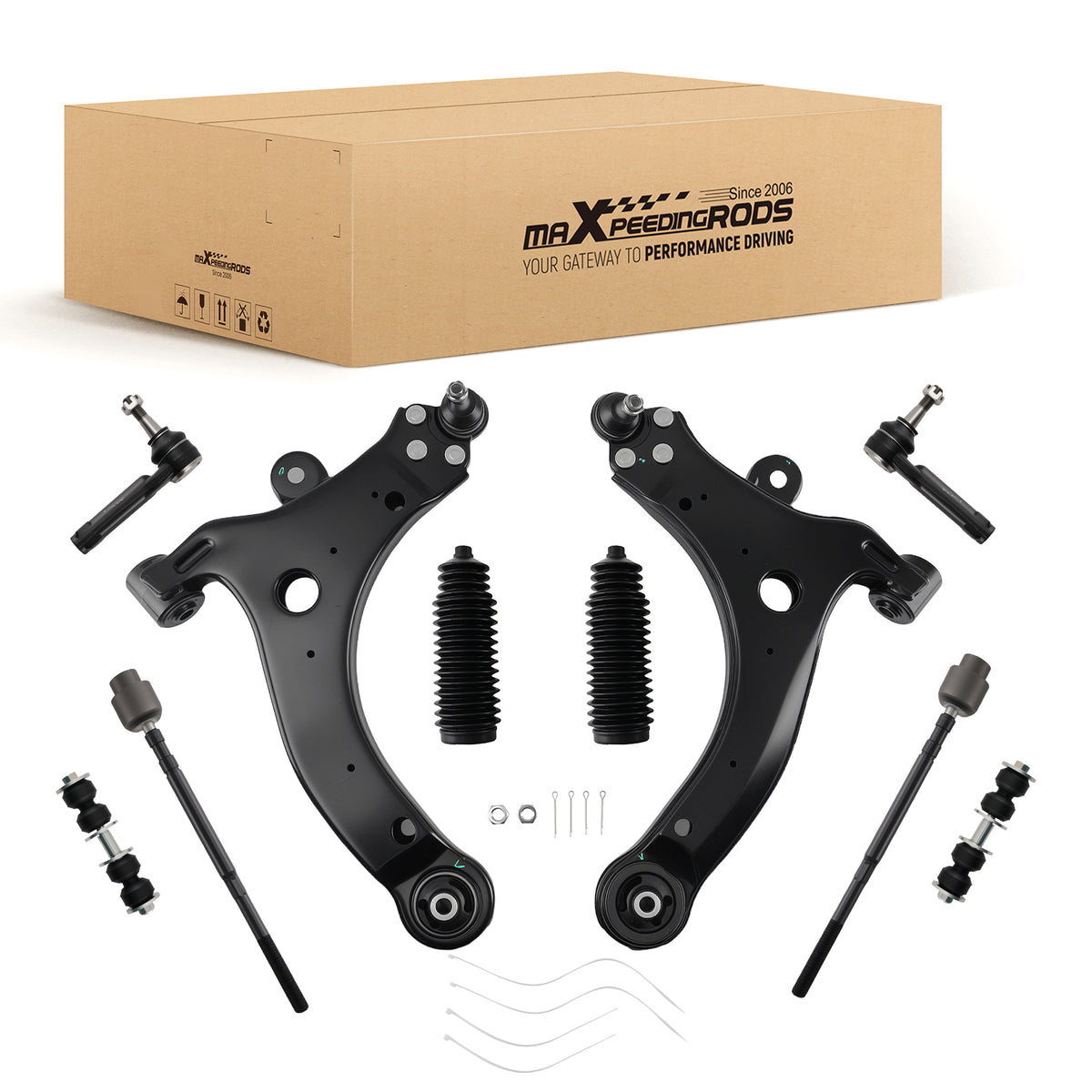 Front Lower Control Arms Kit compatible For Chevrolet Impala 2004-2013 K80538 K80539