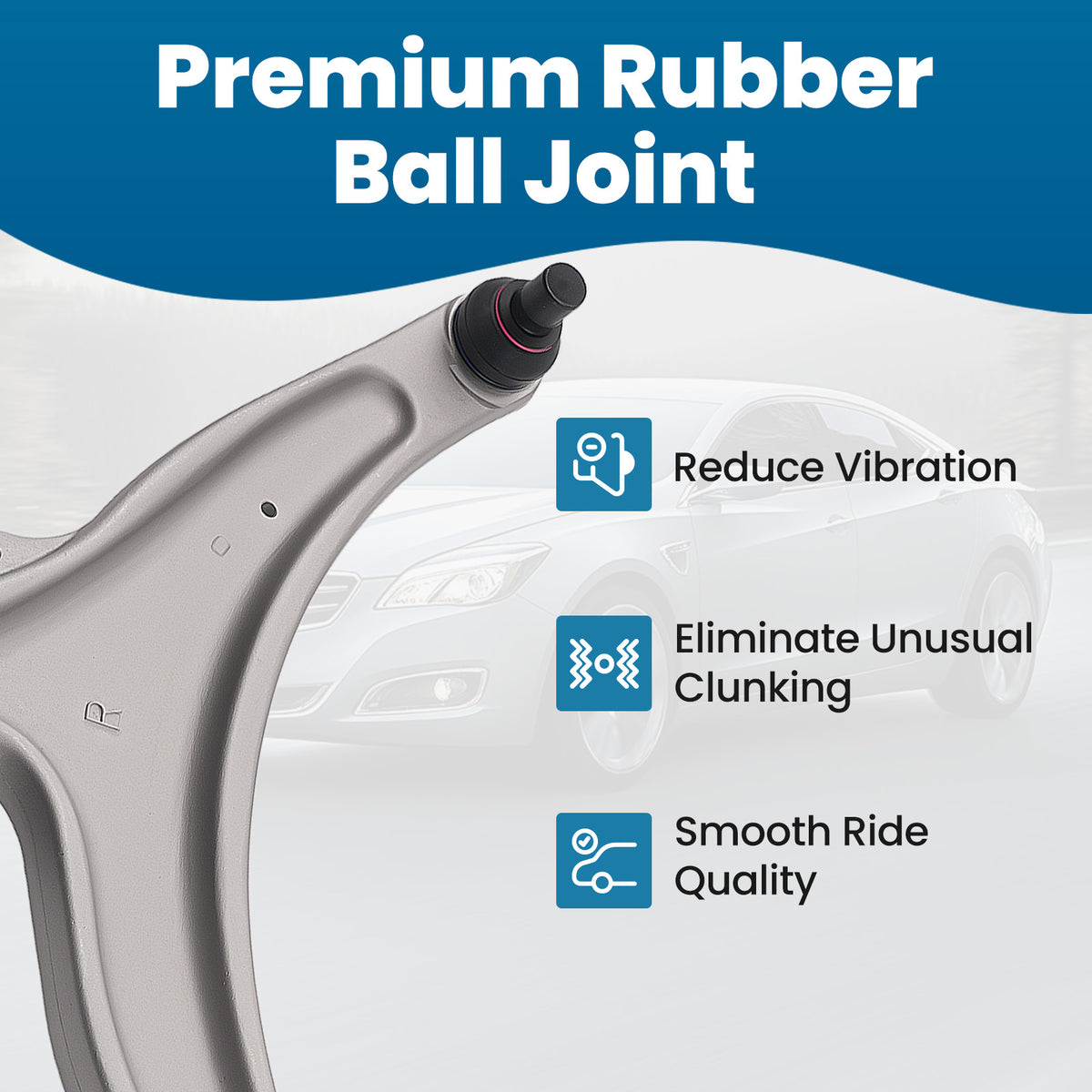 Front Lower Control Arms with Ball Joints Sway Bar Links compatible For Buick Allure 2010
