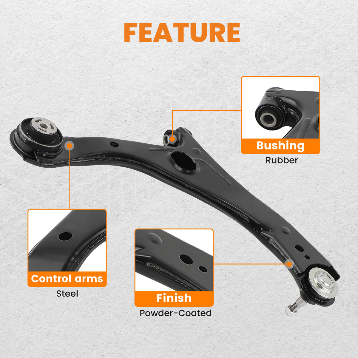 2x Front Lower Control Arms For Town & Country Grand Caravan 2008 2009 2010-2020