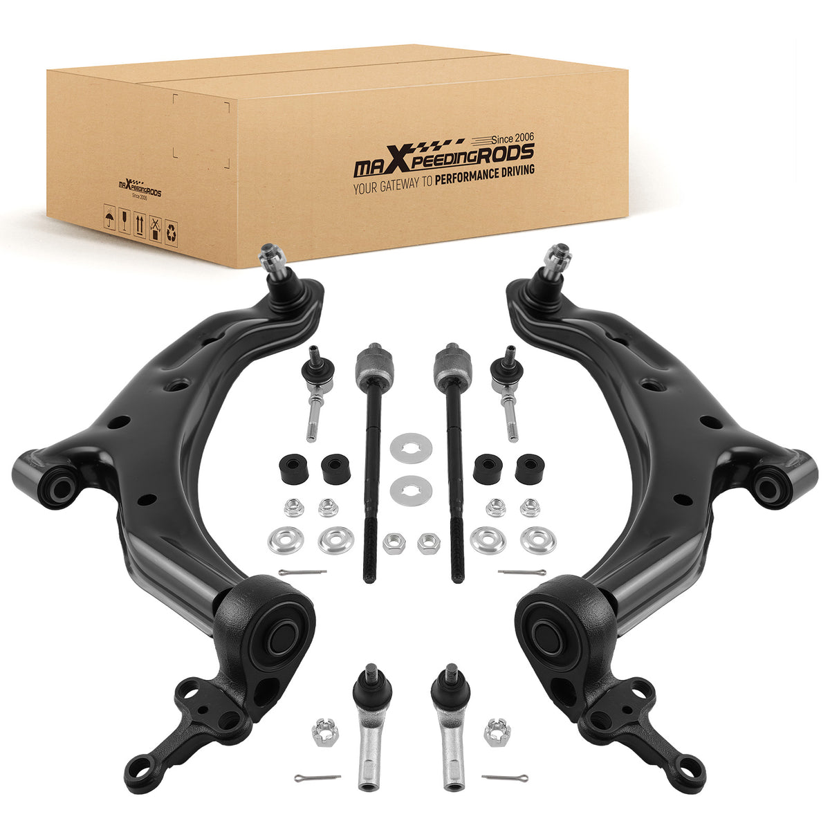 8PC Front Lower Control Arm For 2001 2002 2003 2004 2005 2006 compatible For Nissan Sentra