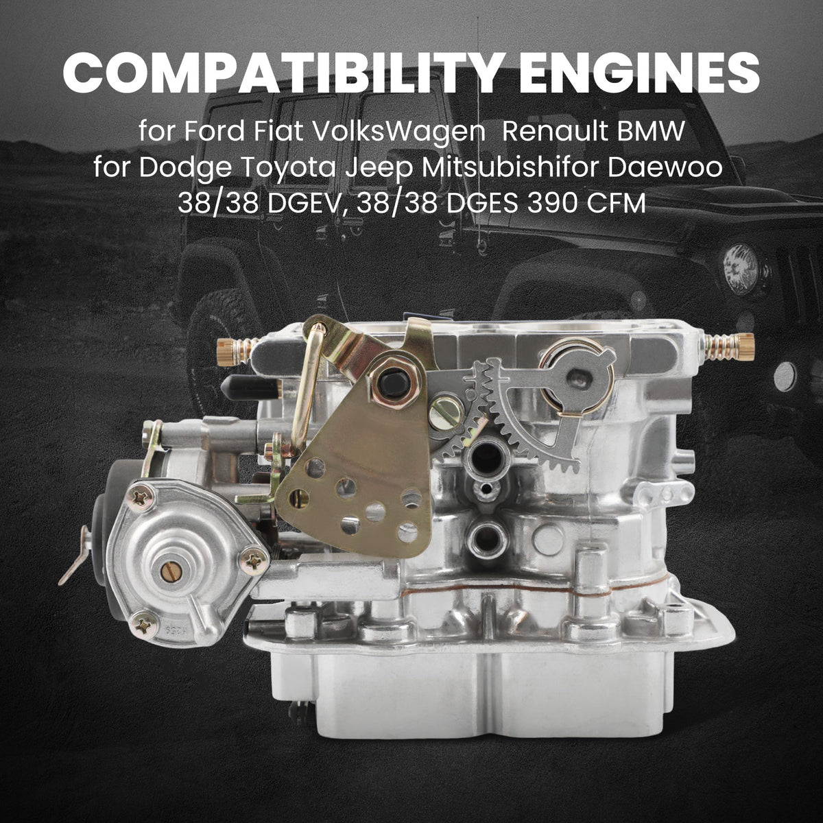 Compatible For TOYOTA Corolla E-CHOKE CARB 1968-1979 38x38 DGEV Carburetor Fit