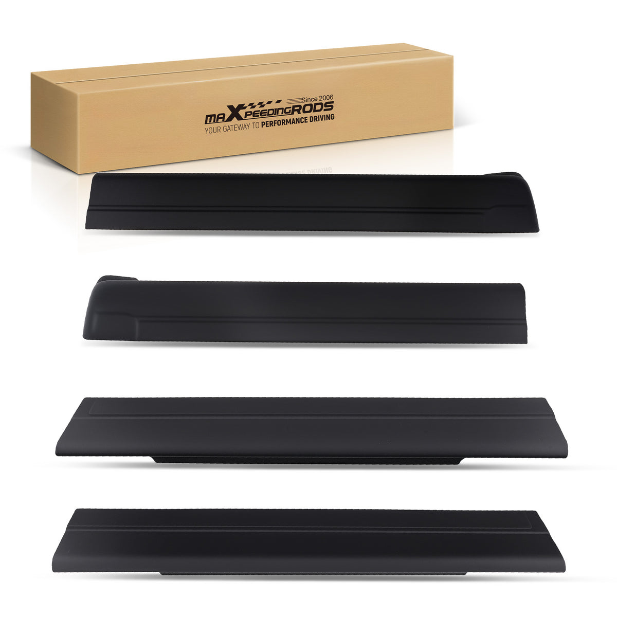 Rocker Panel Guard Covers compatible For Silverado/GMC Sierra Crew Cab 02RPA4501ABK