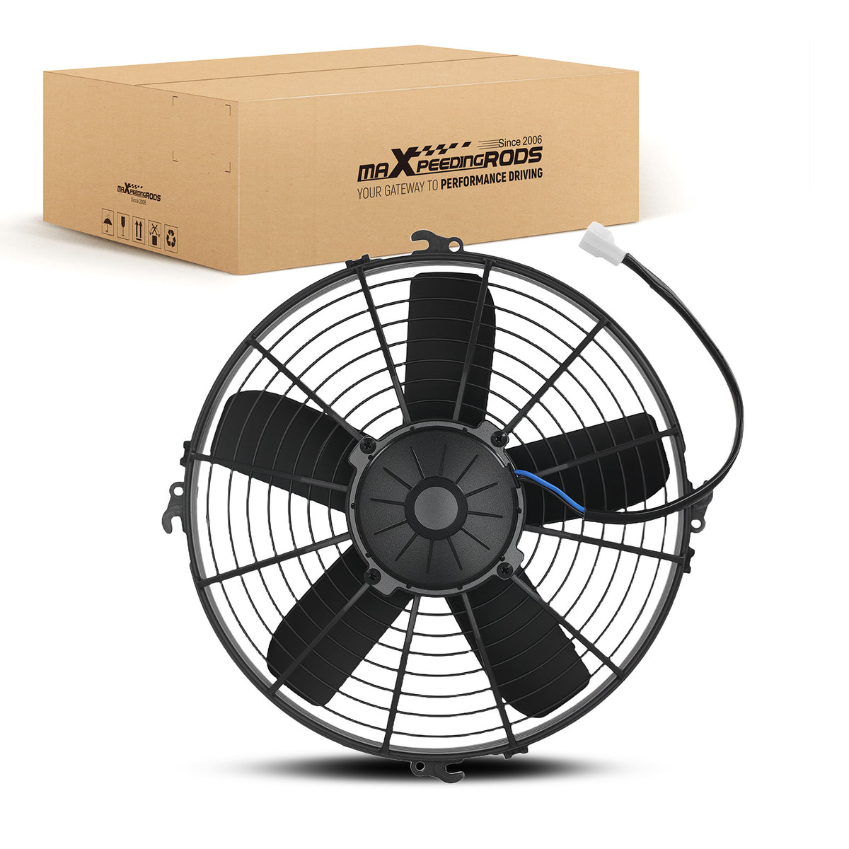 Cooling Fan For Oil Cooler Motorcycle ATV LL-36A VA01-AP70 5 Blade 160W