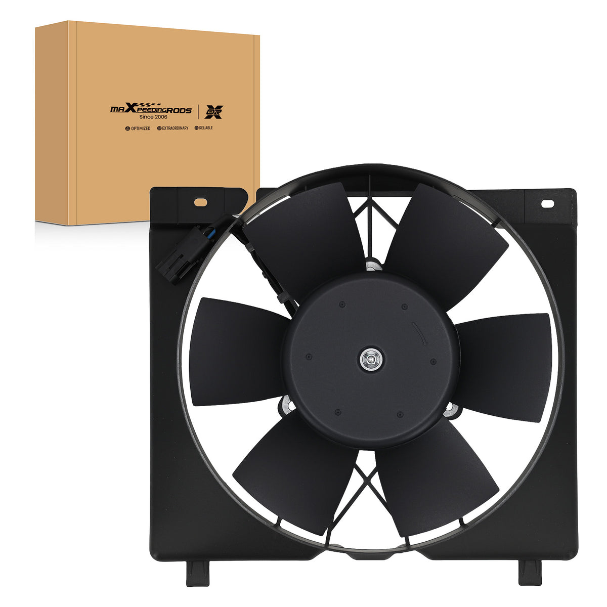 2-Pin Cooling Fan compatible For Jeep Cherokee Wagoneer L6 4.0L 87-90 52079444AB