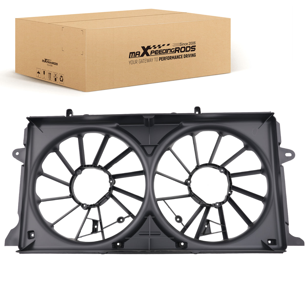 Radiator Cooling Fan Assembly compatible For Cadillac Escalade ESV Platinum 6.2L 2015-2020