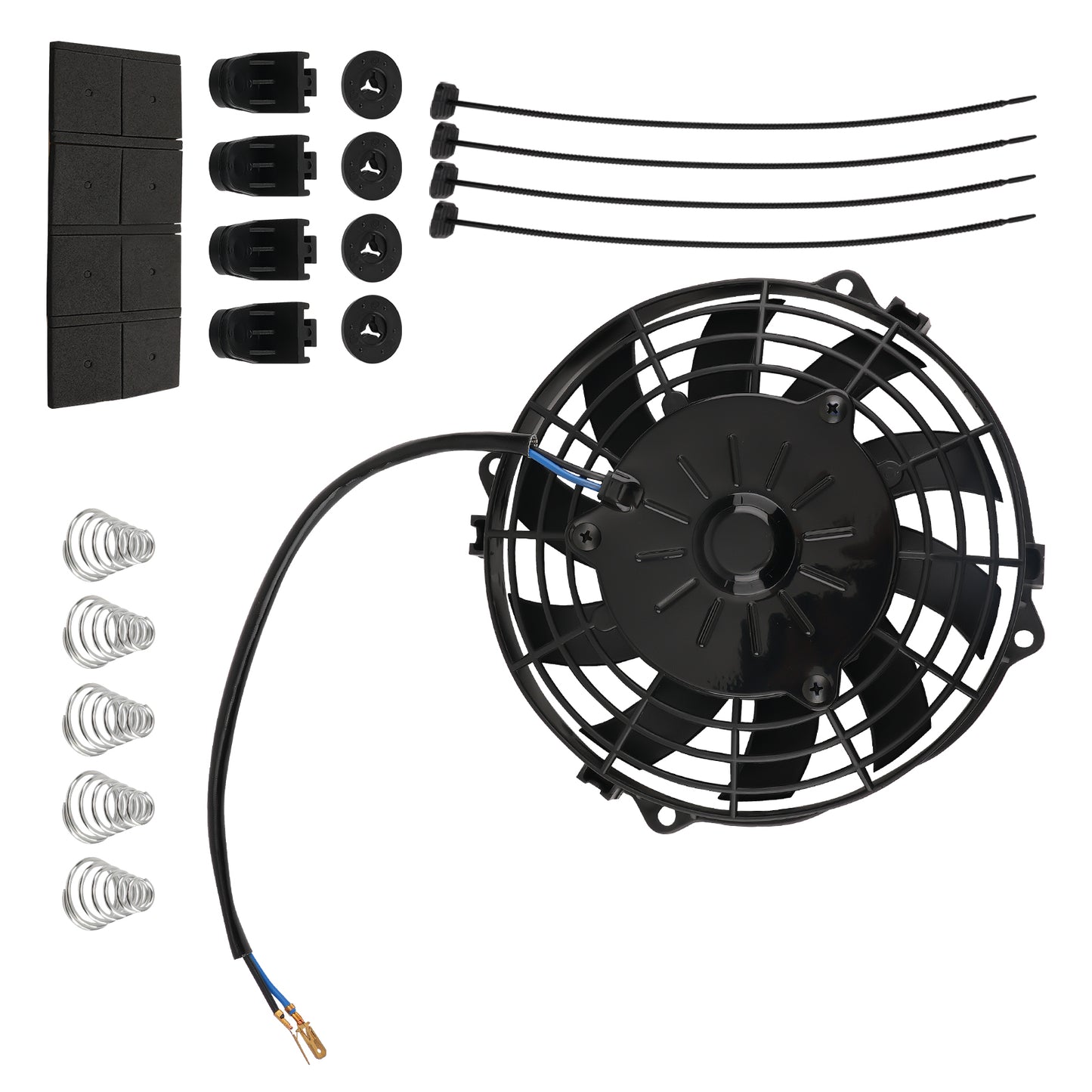10-Blade Cooling Fan System 8.27 For Universal Application Black
