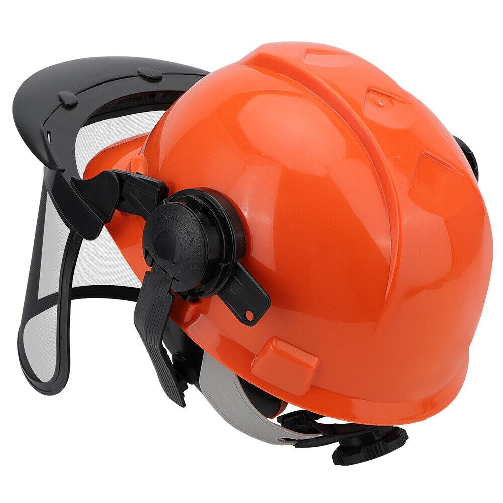 Chainsaw Protective Metal Face Shield For Forestry Safety Helmet with Earmuffs
