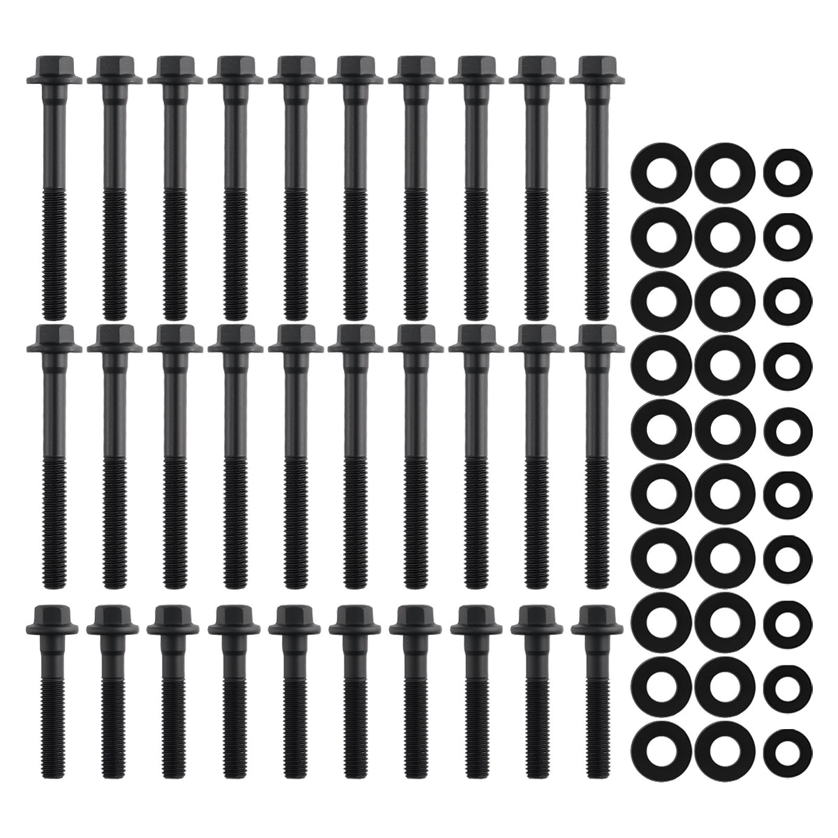 Head Bolts Kit compatible For Chevrolet GM Gen III LS1 LS6 4.8L 5.3L 5.7L 6.0L 2004+