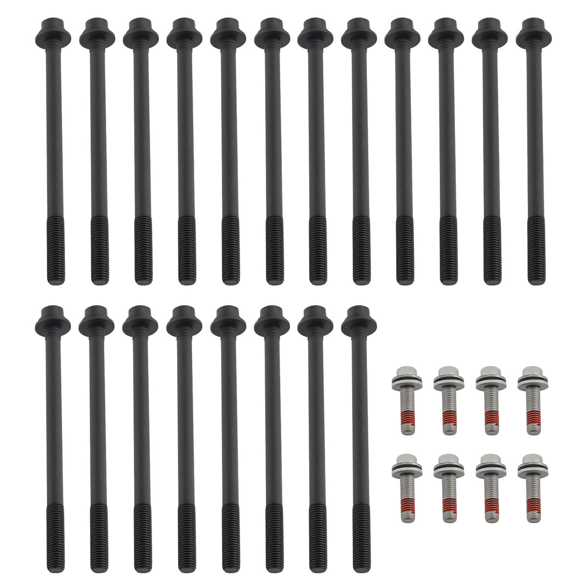 Cylinder Head Stud Bolt Kit compatible For Chrysler Aspen 4.7L V8 2007-2008 HBK040